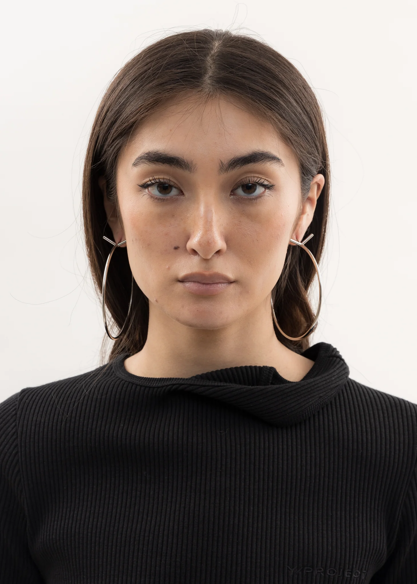 Silver MAXI Y Hoop - Image 3