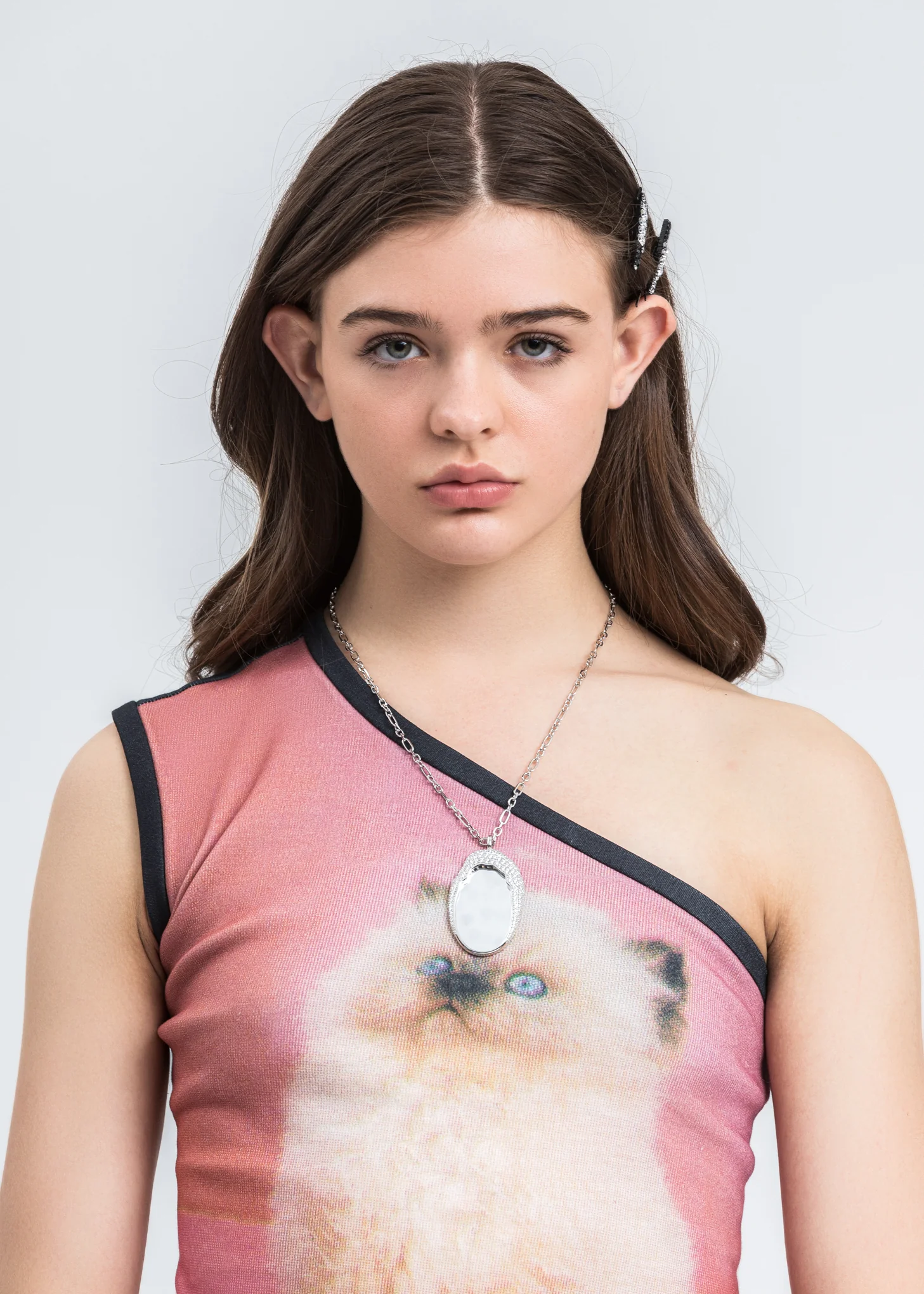 Silver Mirror Necklace - Image 4