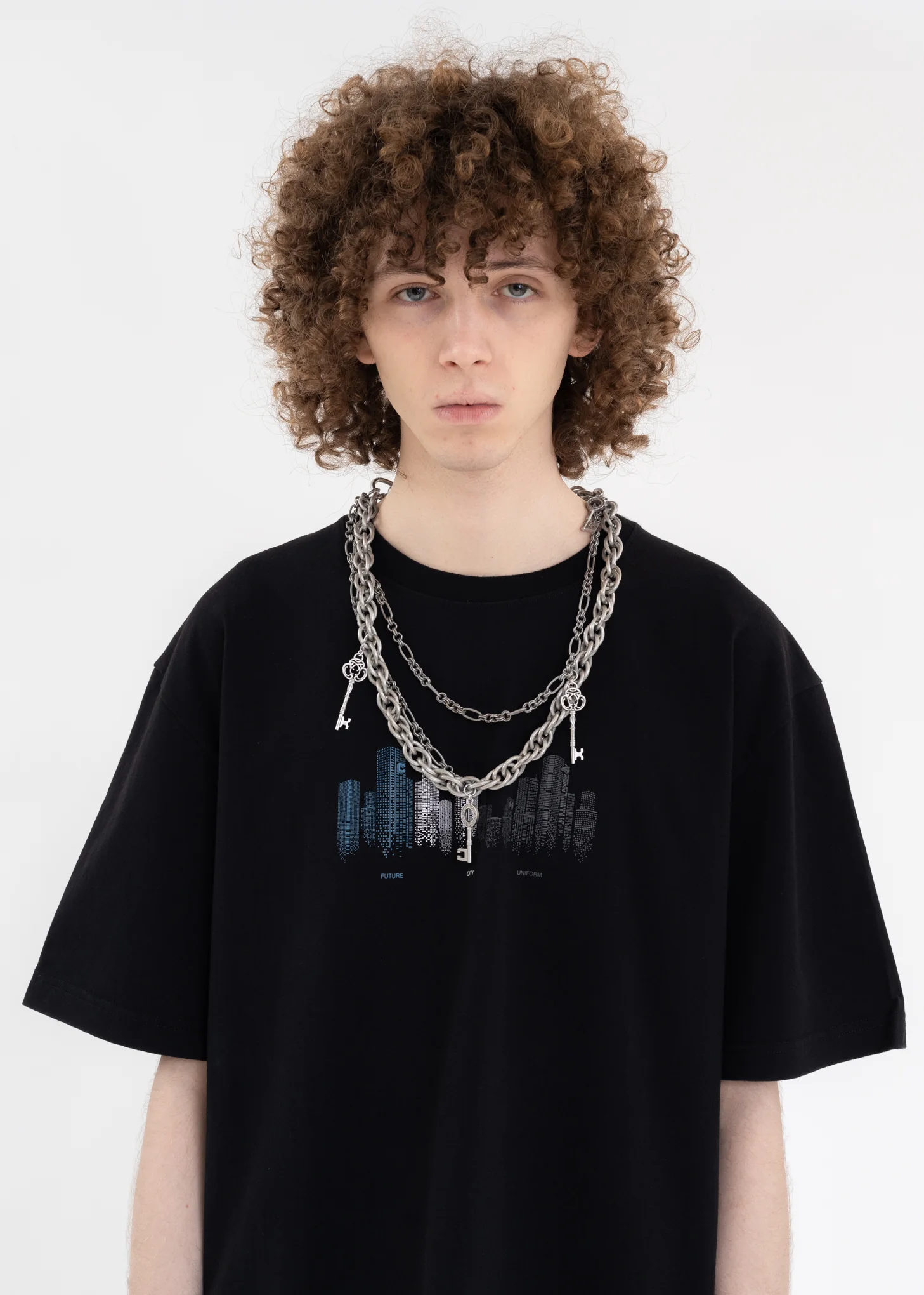 Silver Multi Combine Keys Pants Chain - Image 3