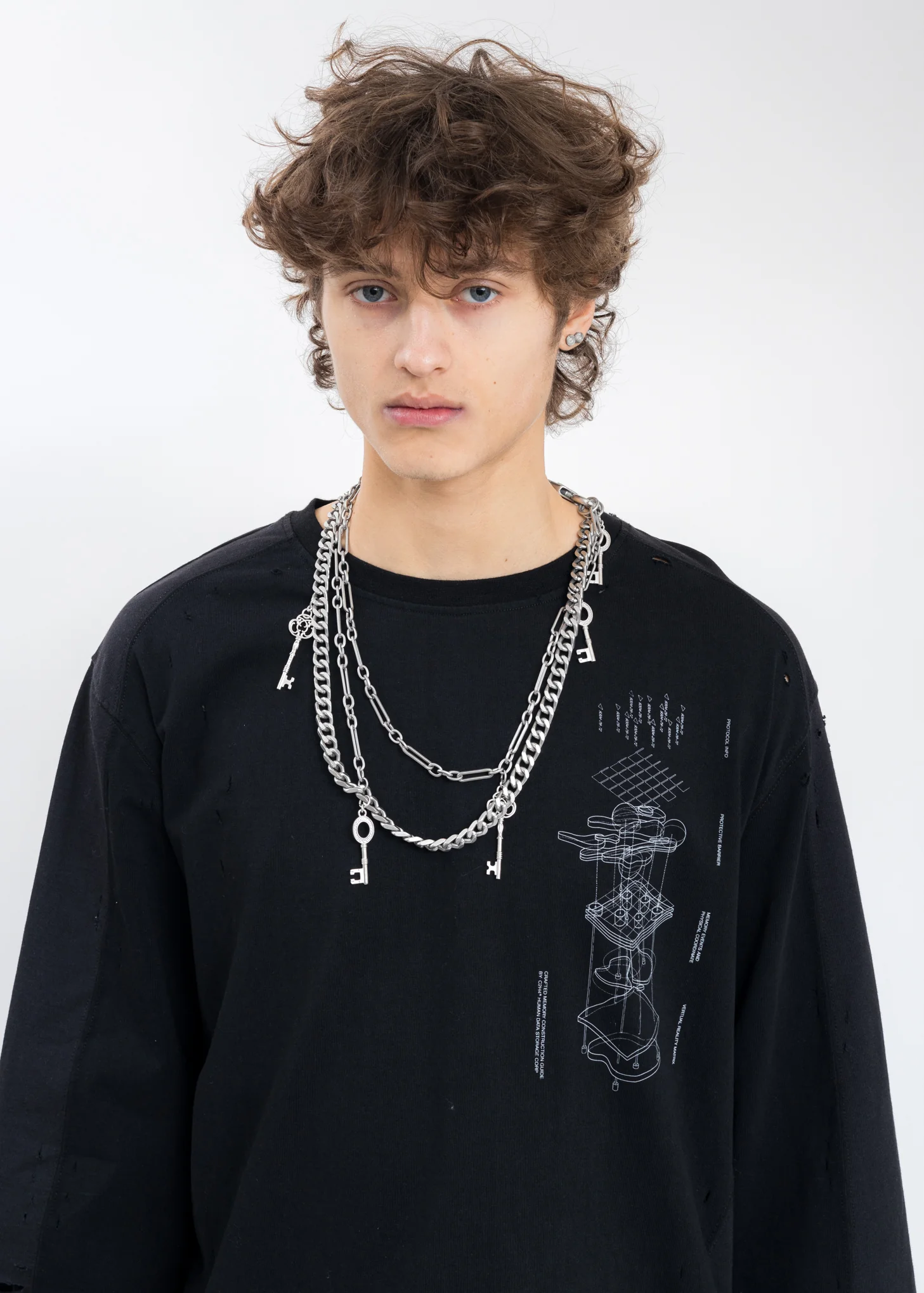 Silver Multi Combined Chain - Image 2