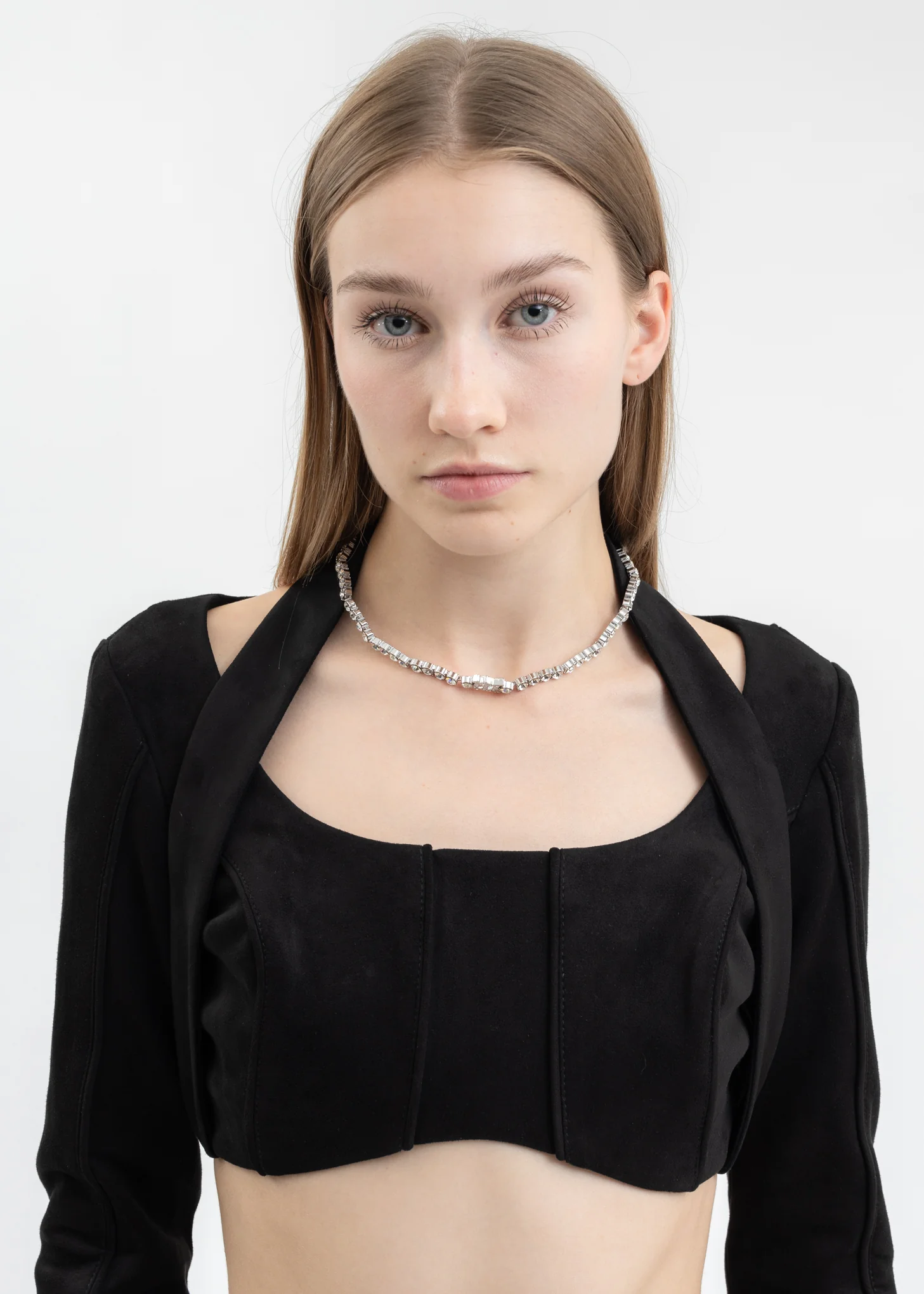 SILVER NECKLACE CHOKER M - Image 2