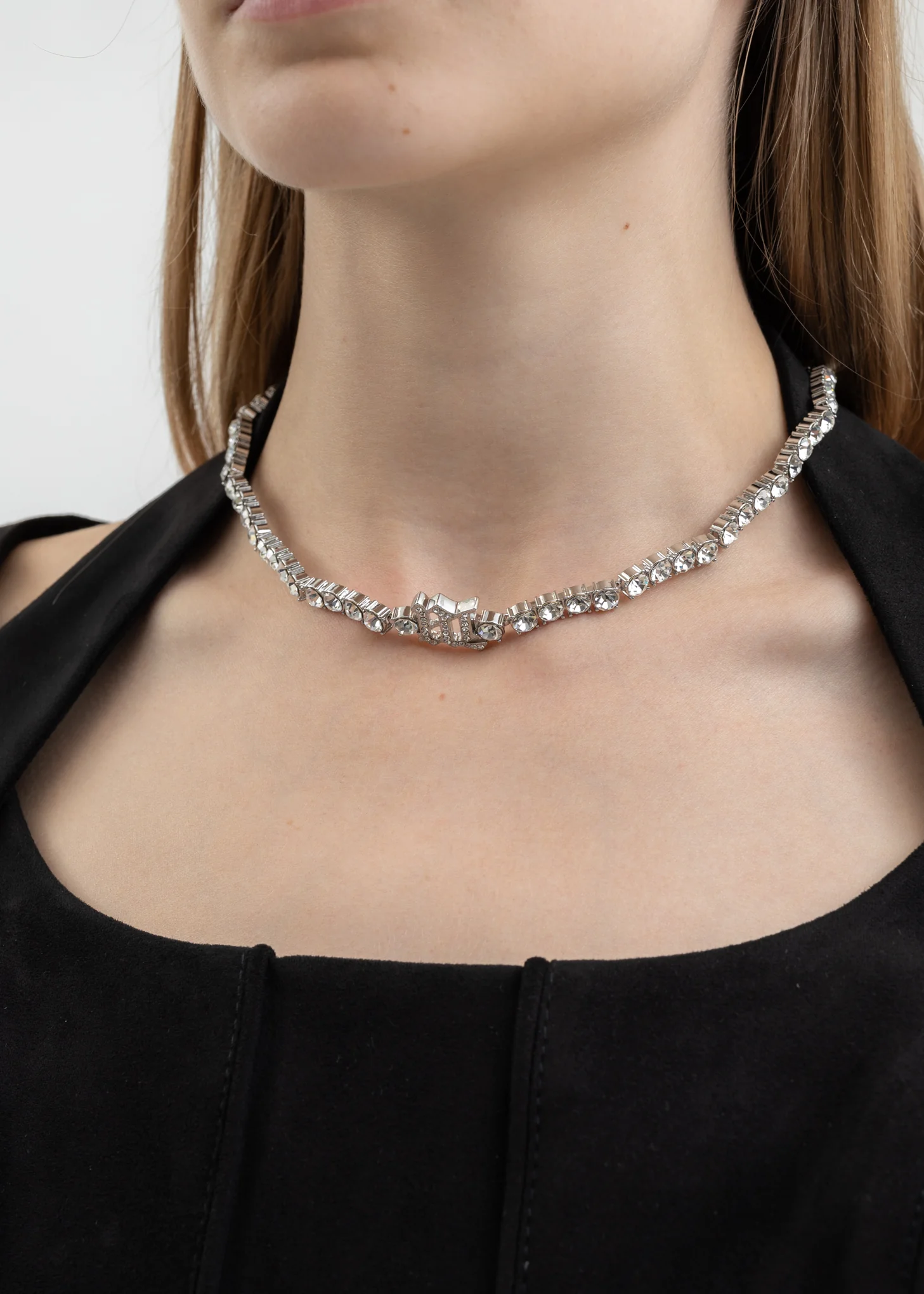 SILVER NECKLACE CHOKER M - Image 3