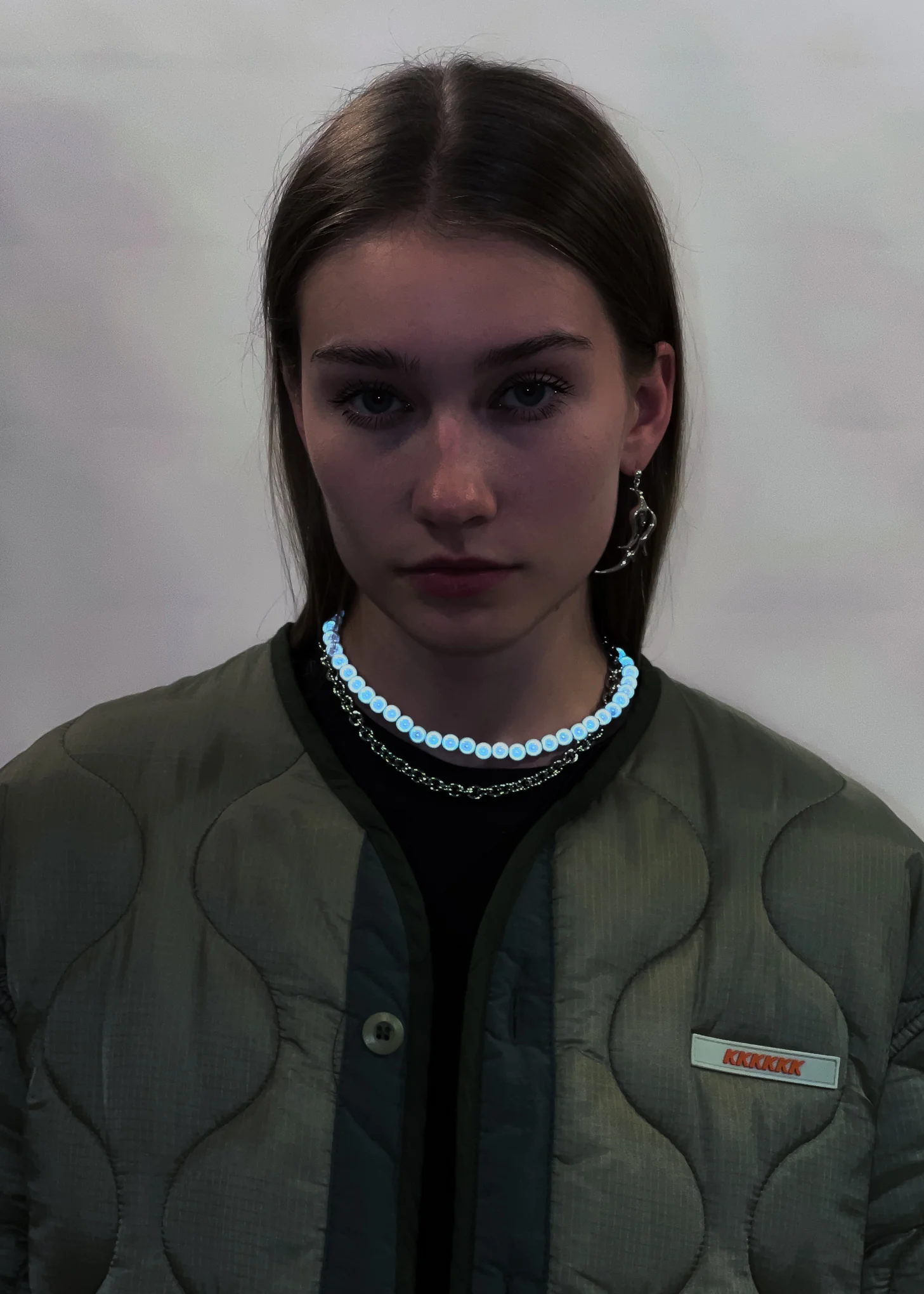 Silver Necklace With Reflective Ball - Image 3