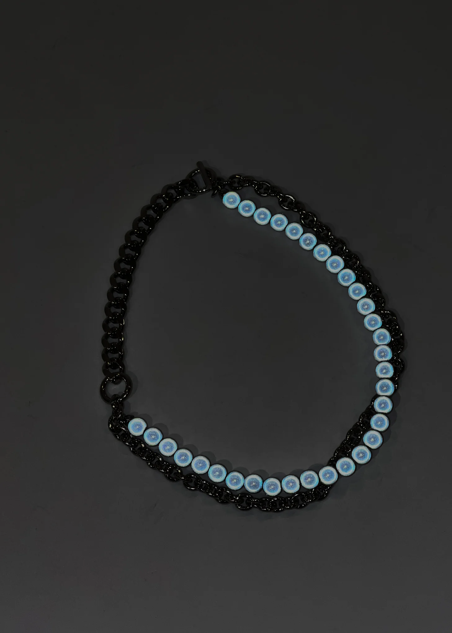 Silver Necklace With Reflective Ball - Image 9