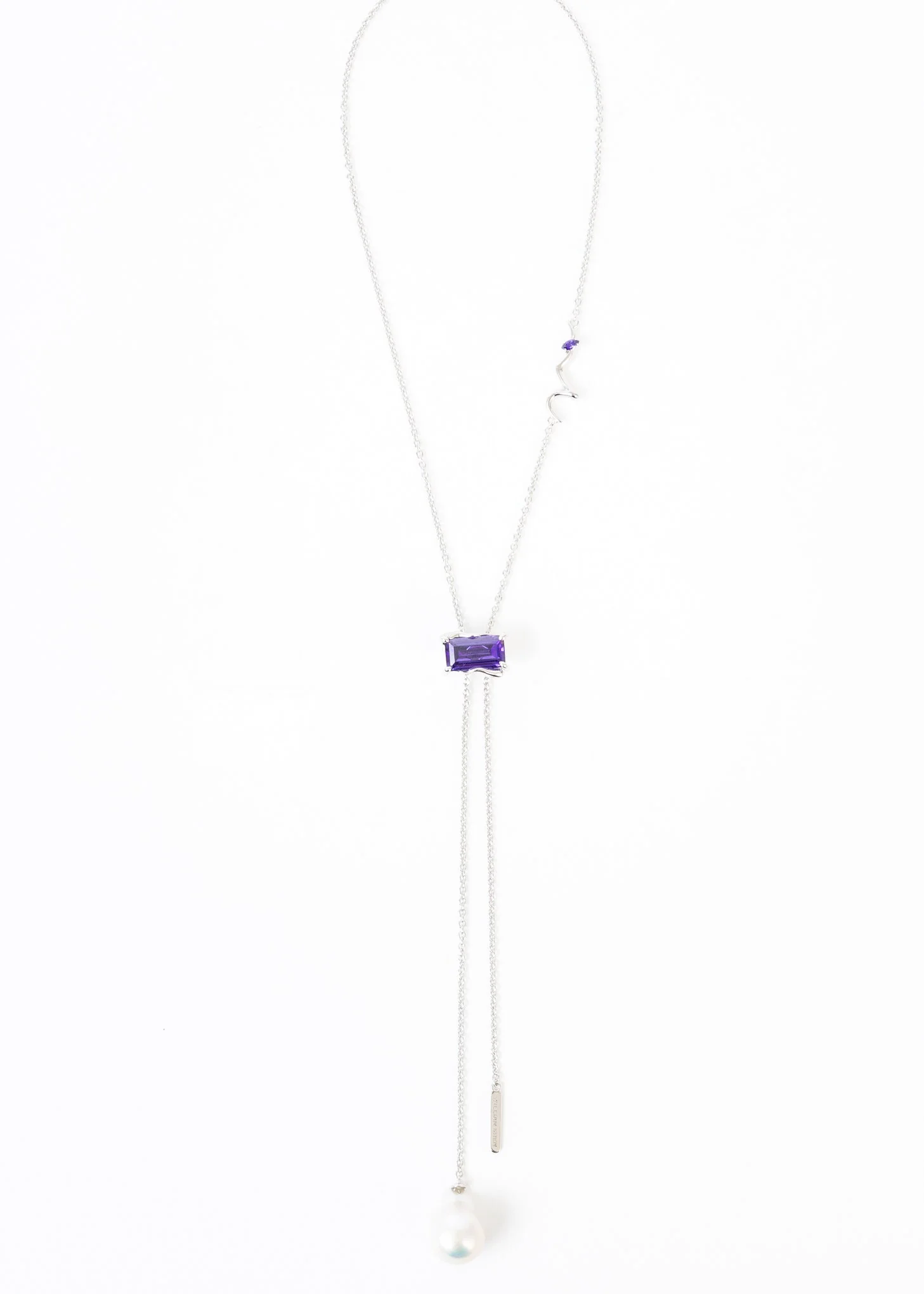 Silver Necktie Necklace