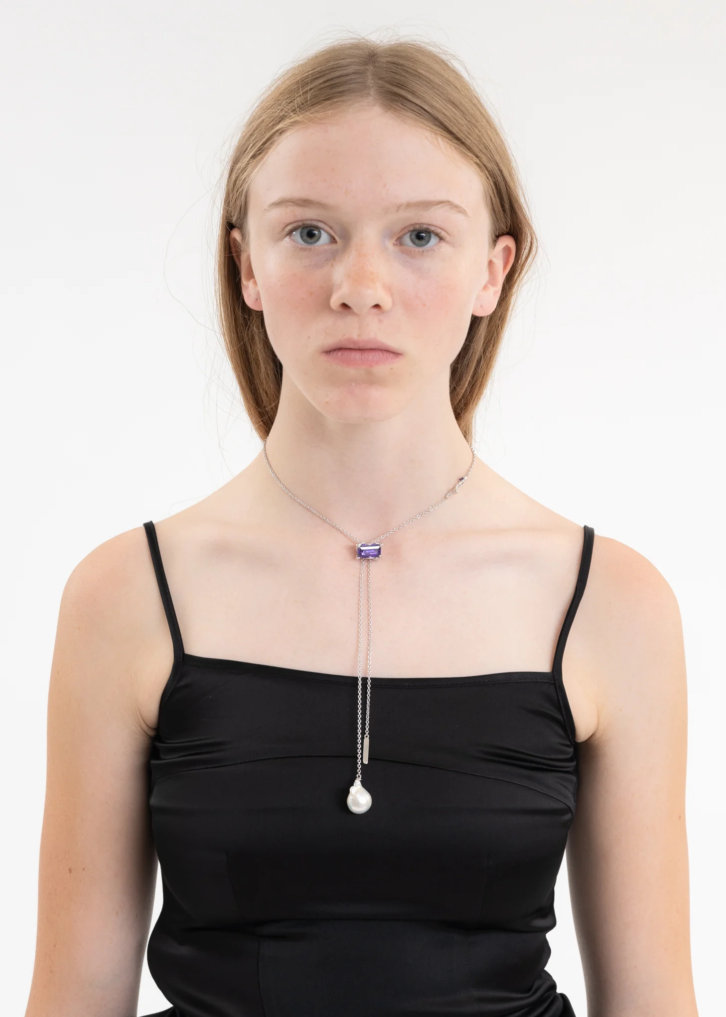 Silver Necktie Necklace - Image 4