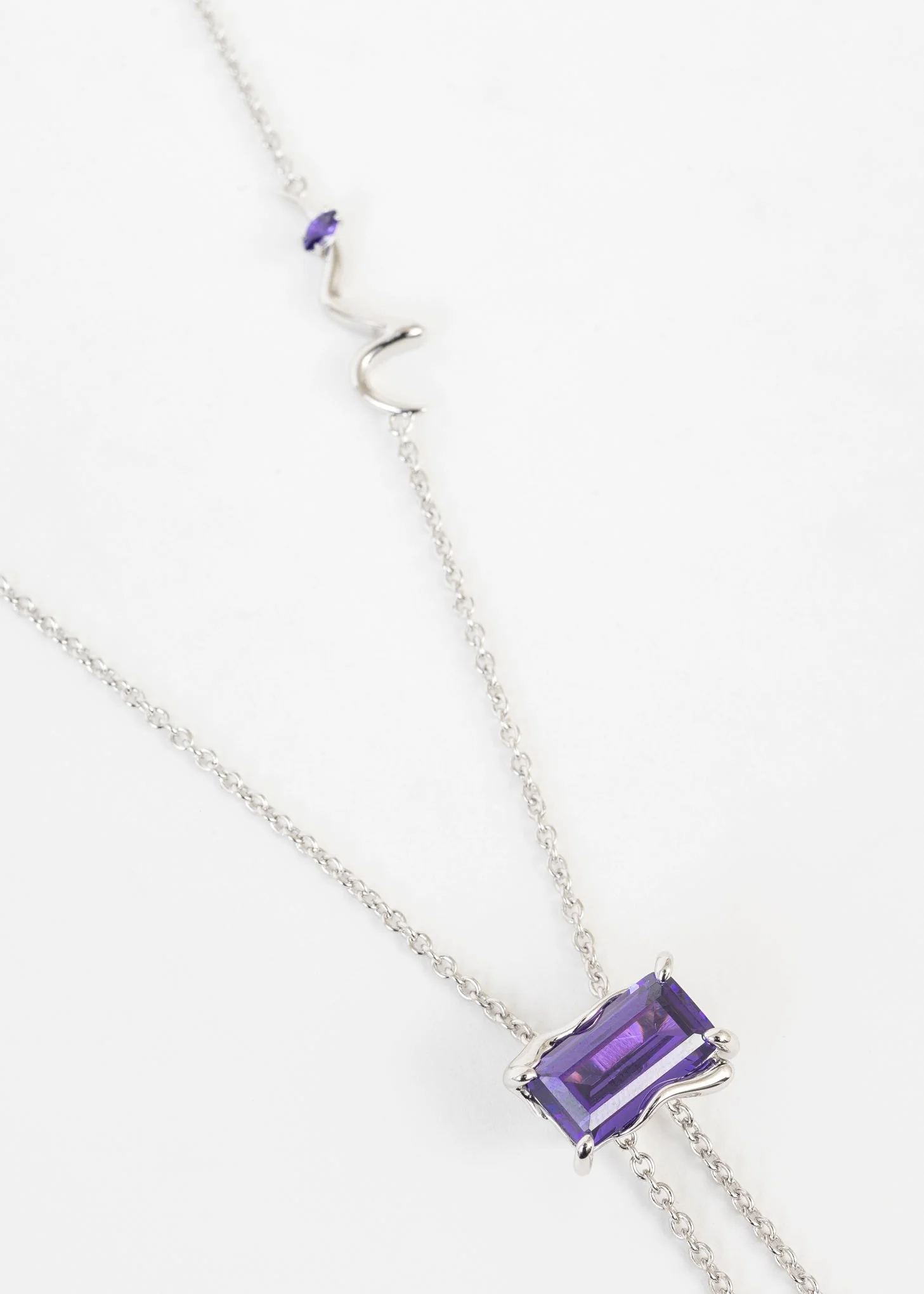 Silver Necktie Necklace - Image 7