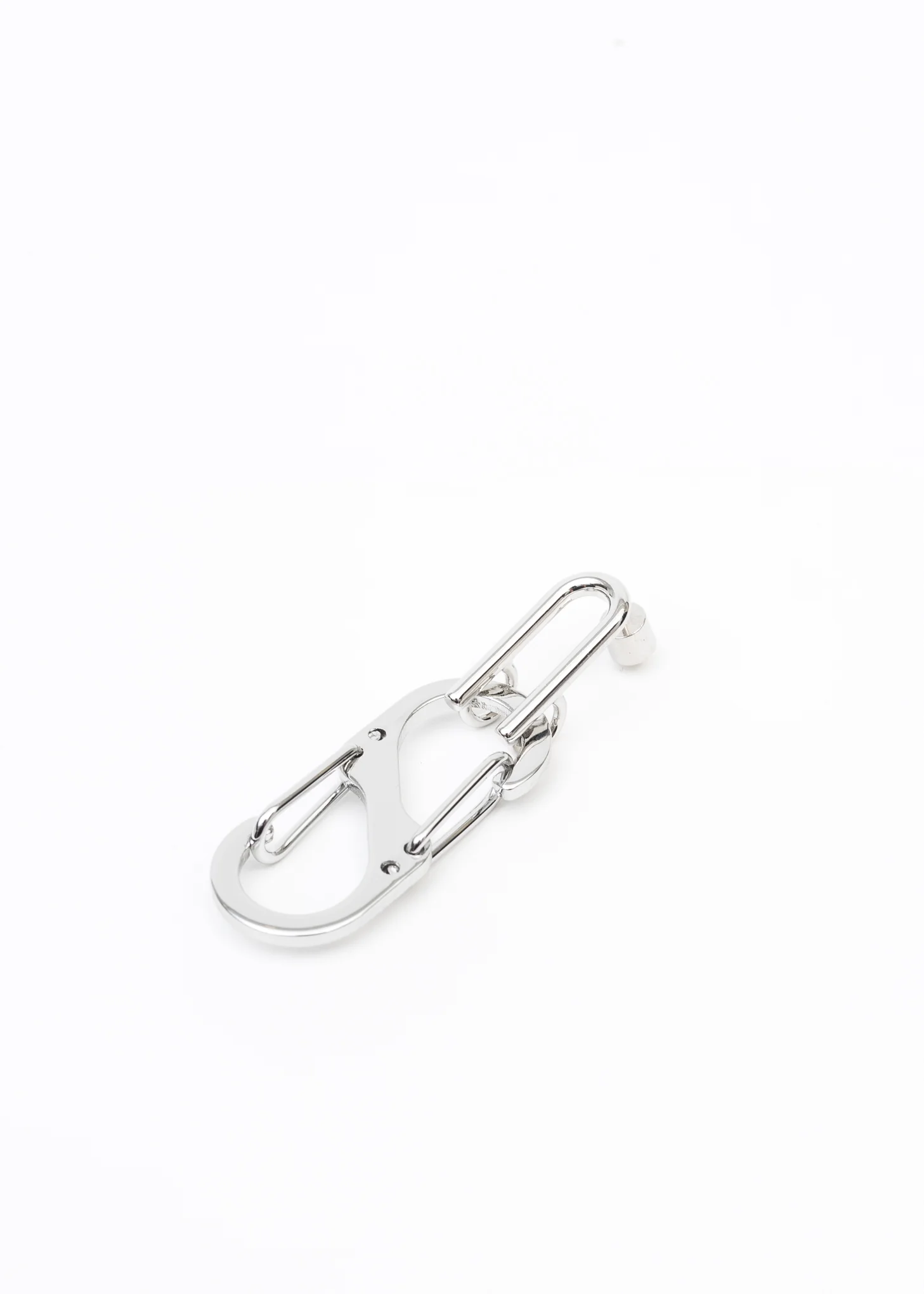 Silver Carabiner Earring - Single - Image 4