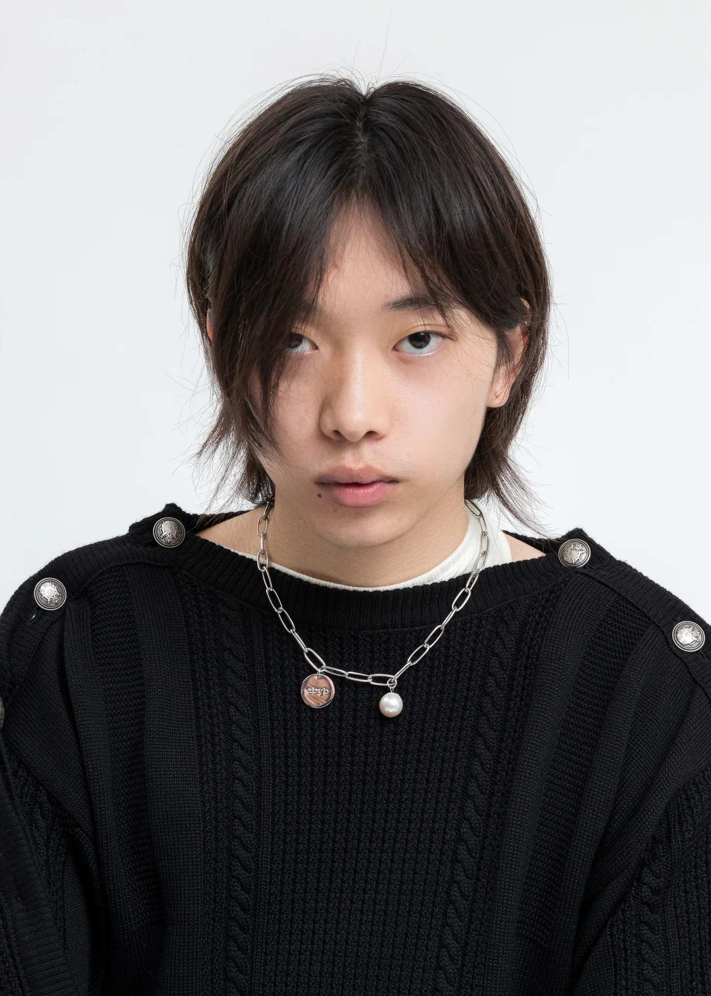 Silver Pearl And Coin Necklace - Image 2