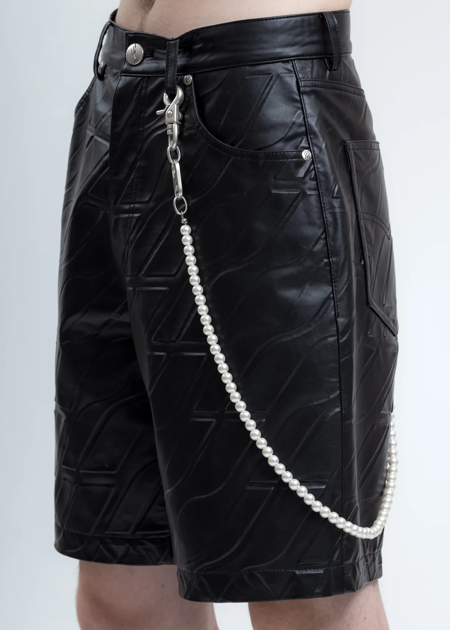 Silver WD Logo Pearl Key Chain - Image 2