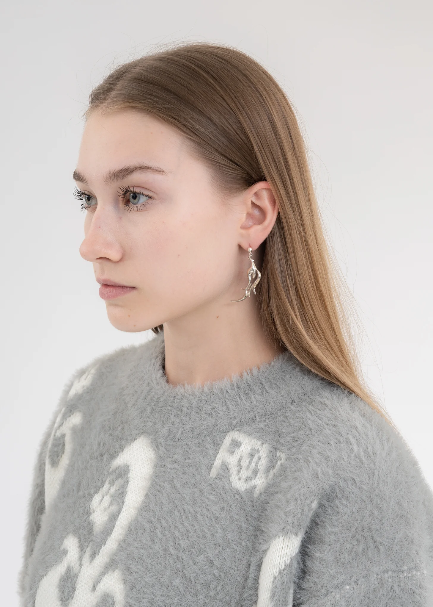 Silver PHOENIX EARRING - Image 2