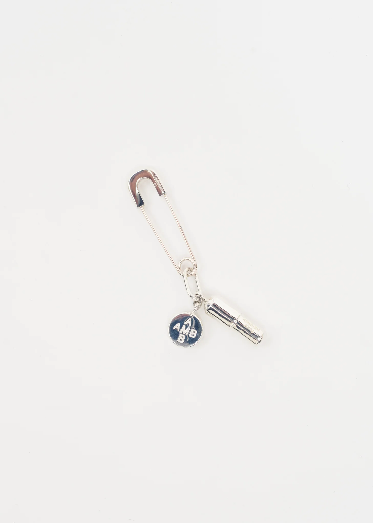 Silver Pill Charm Earring