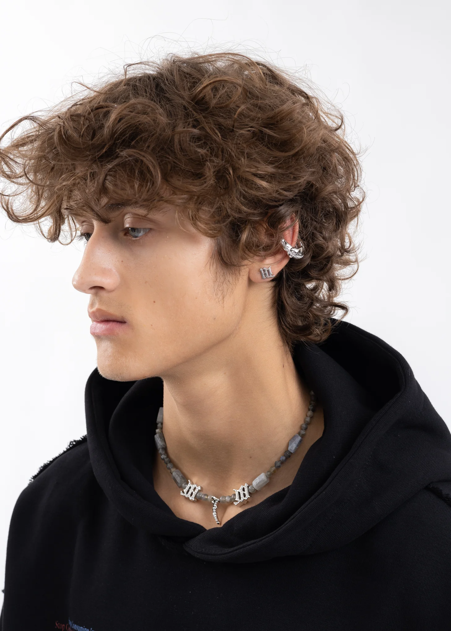 Silver Plated The M Earring (Pair) - Image 2