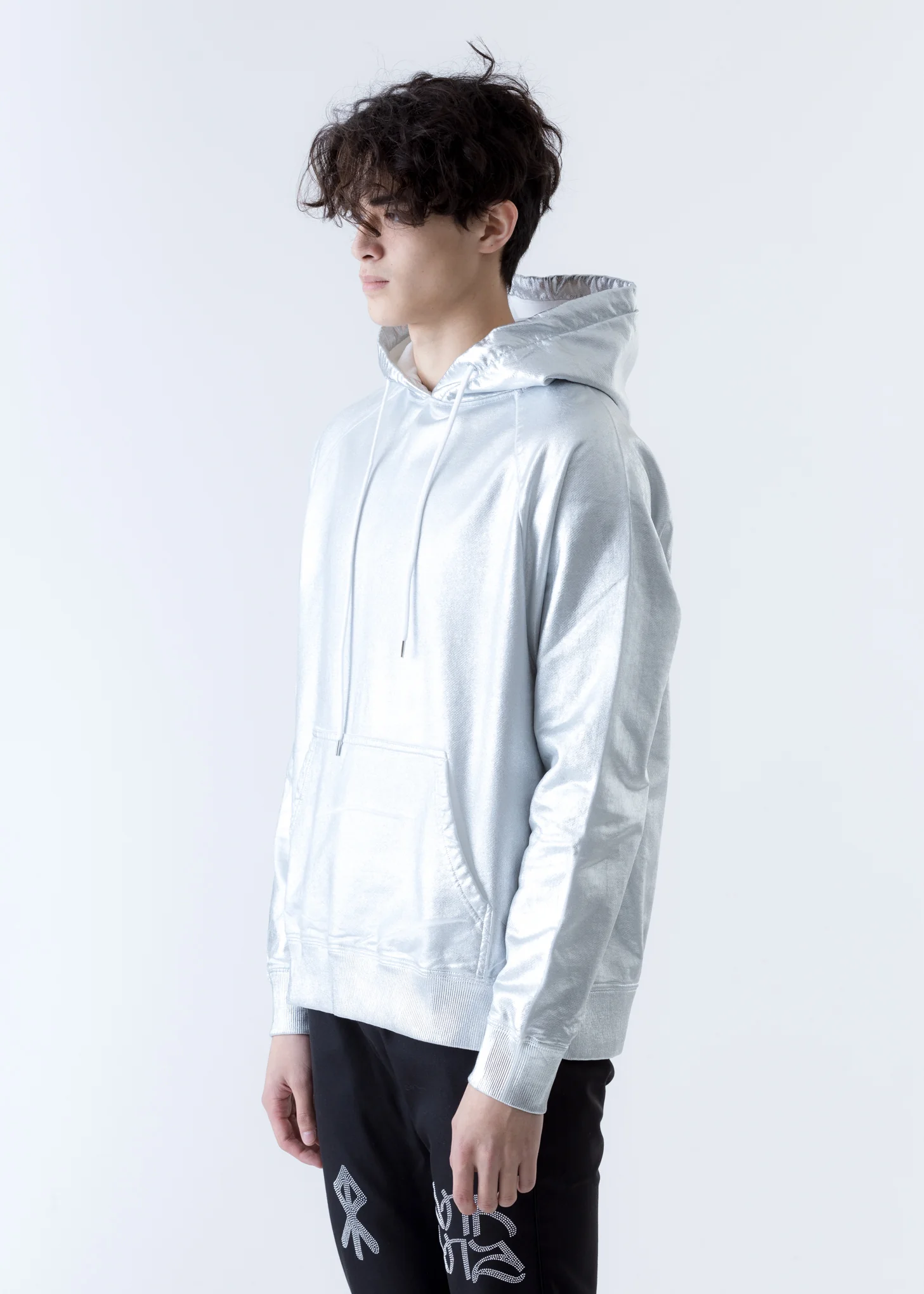 Silver Racing Hoodie - Image 2