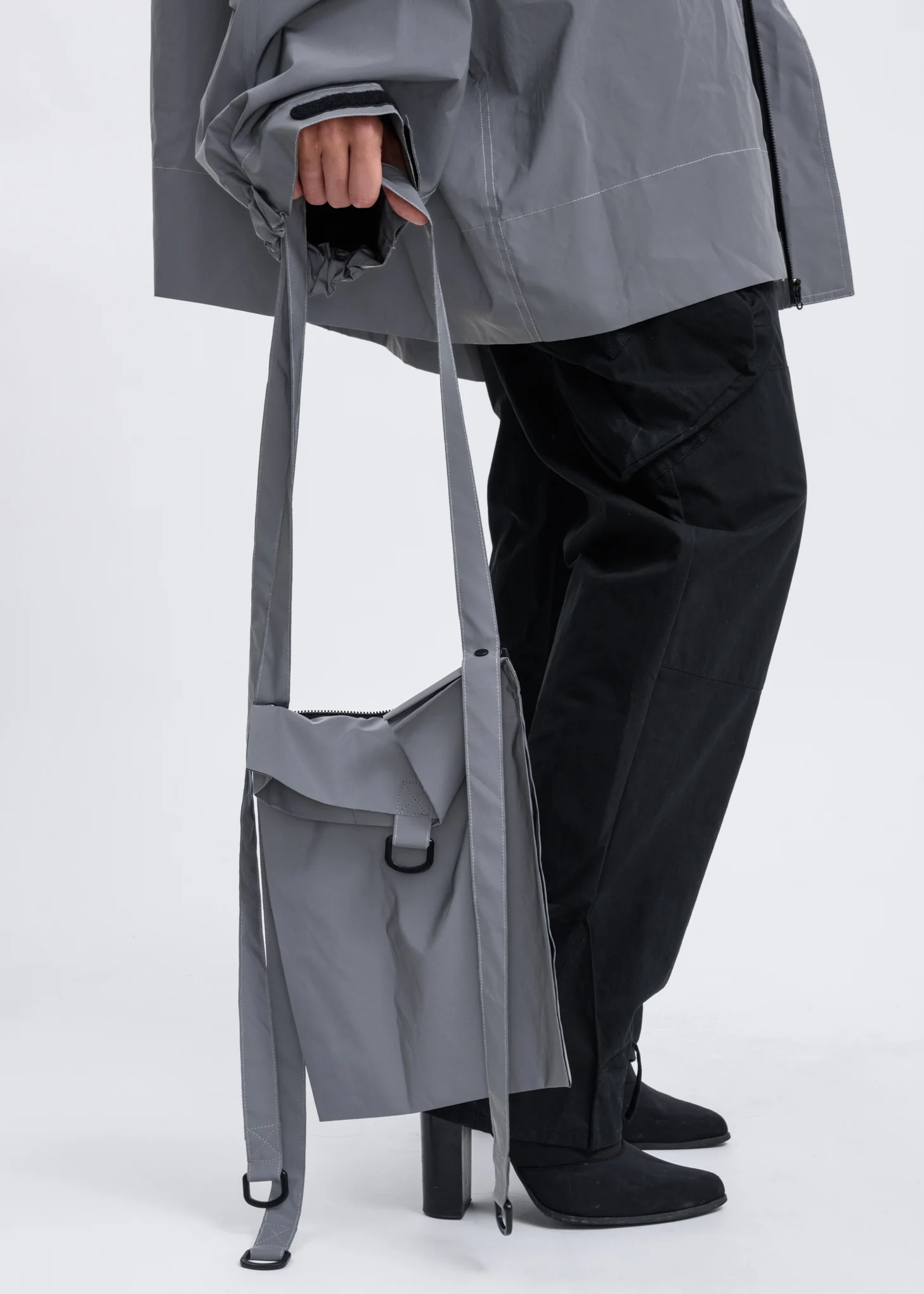 Silver Reflective Anorak With Detachable Bag - Image 7