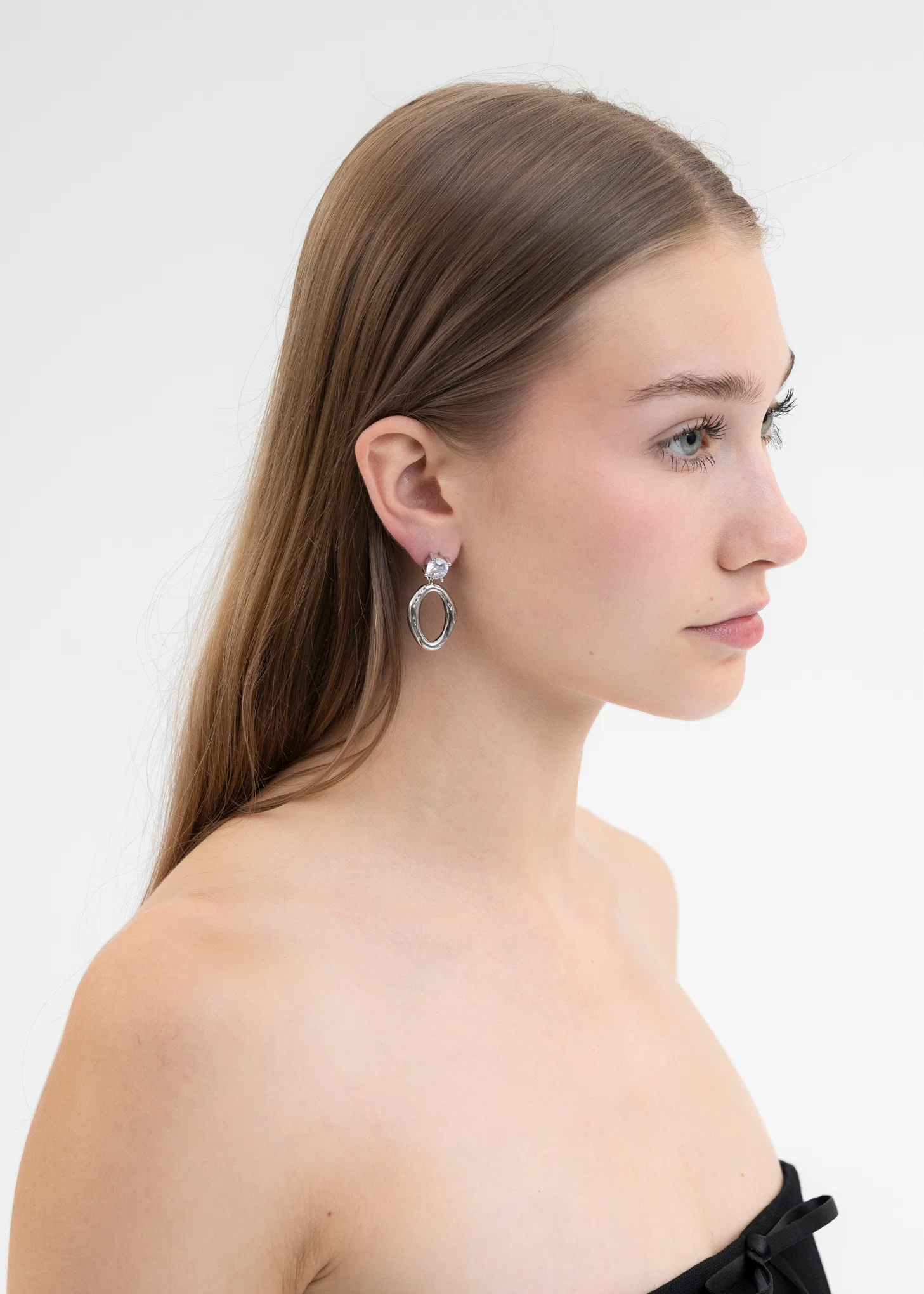Silver MOON 2 Earring - Single - Image 2