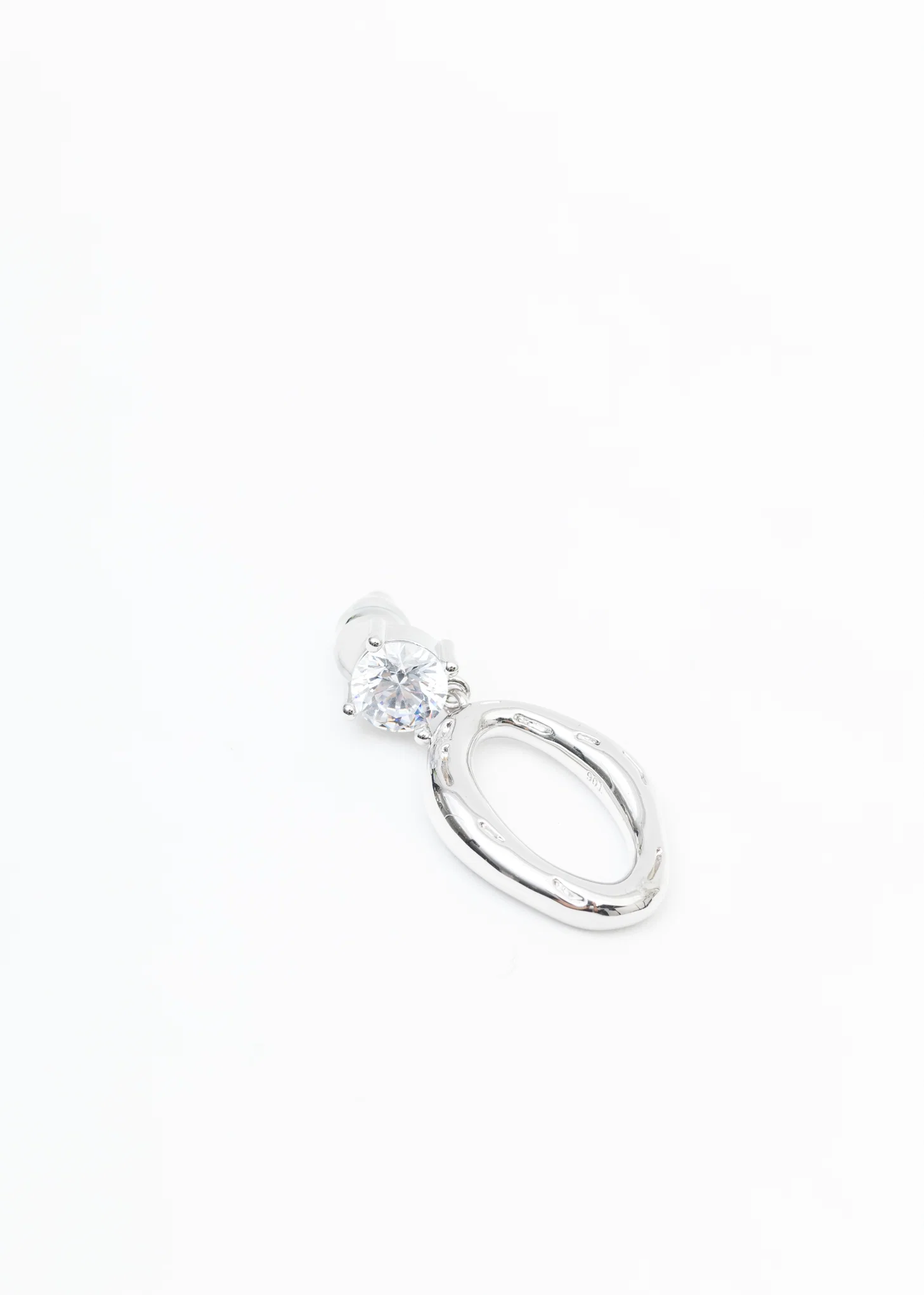 Silver MOON 2 Earring - Single - Image 4