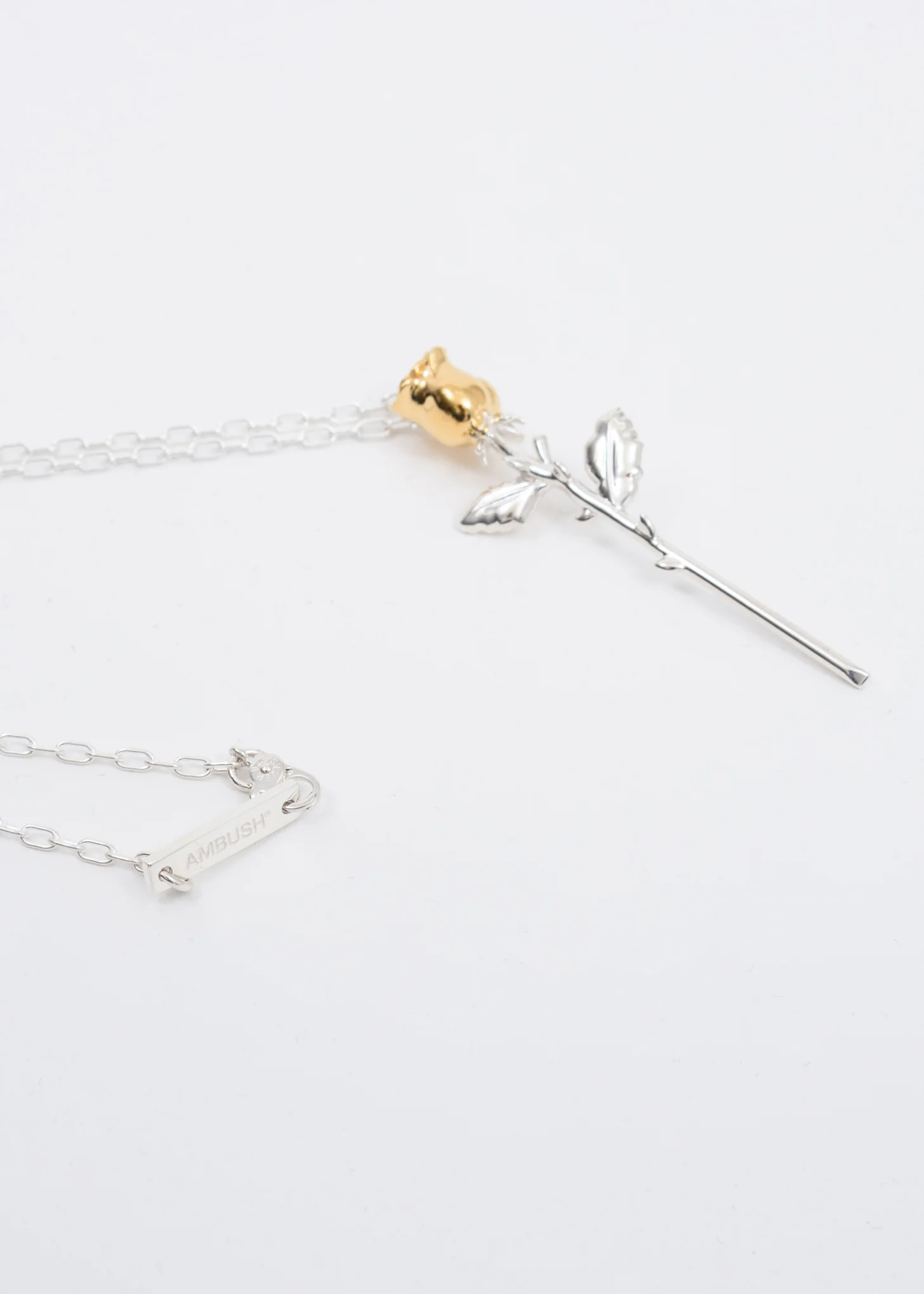 Silver Rose Charm Necklace - Image 2
