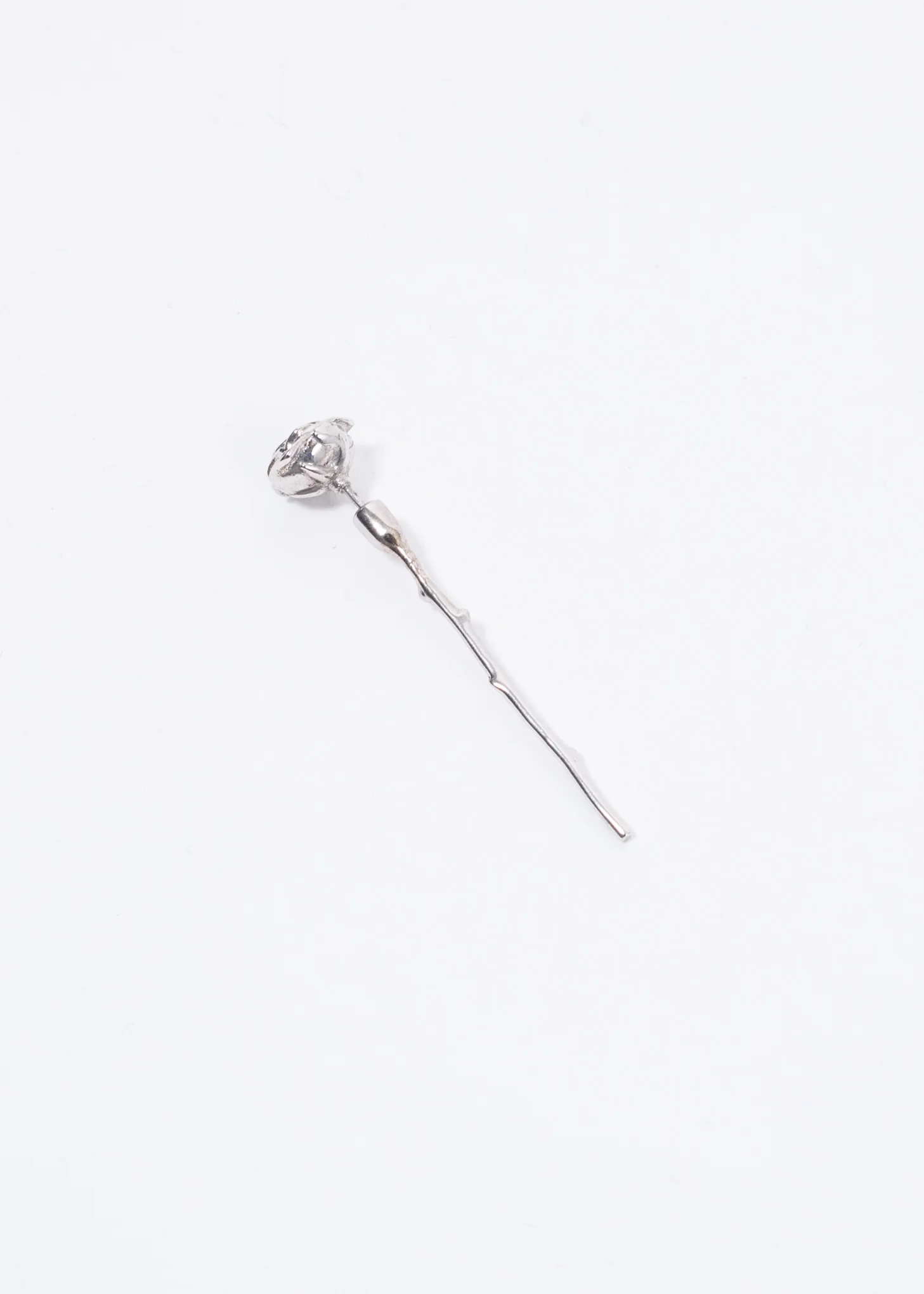 Silver Rose Earring