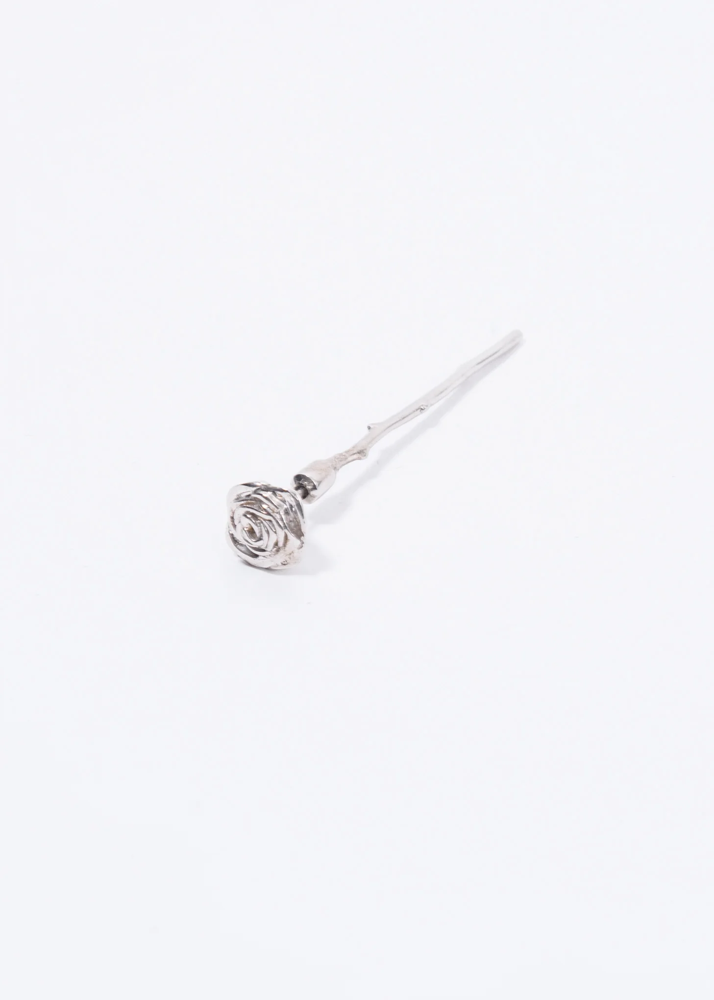 Silver Rose Earring - Image 3