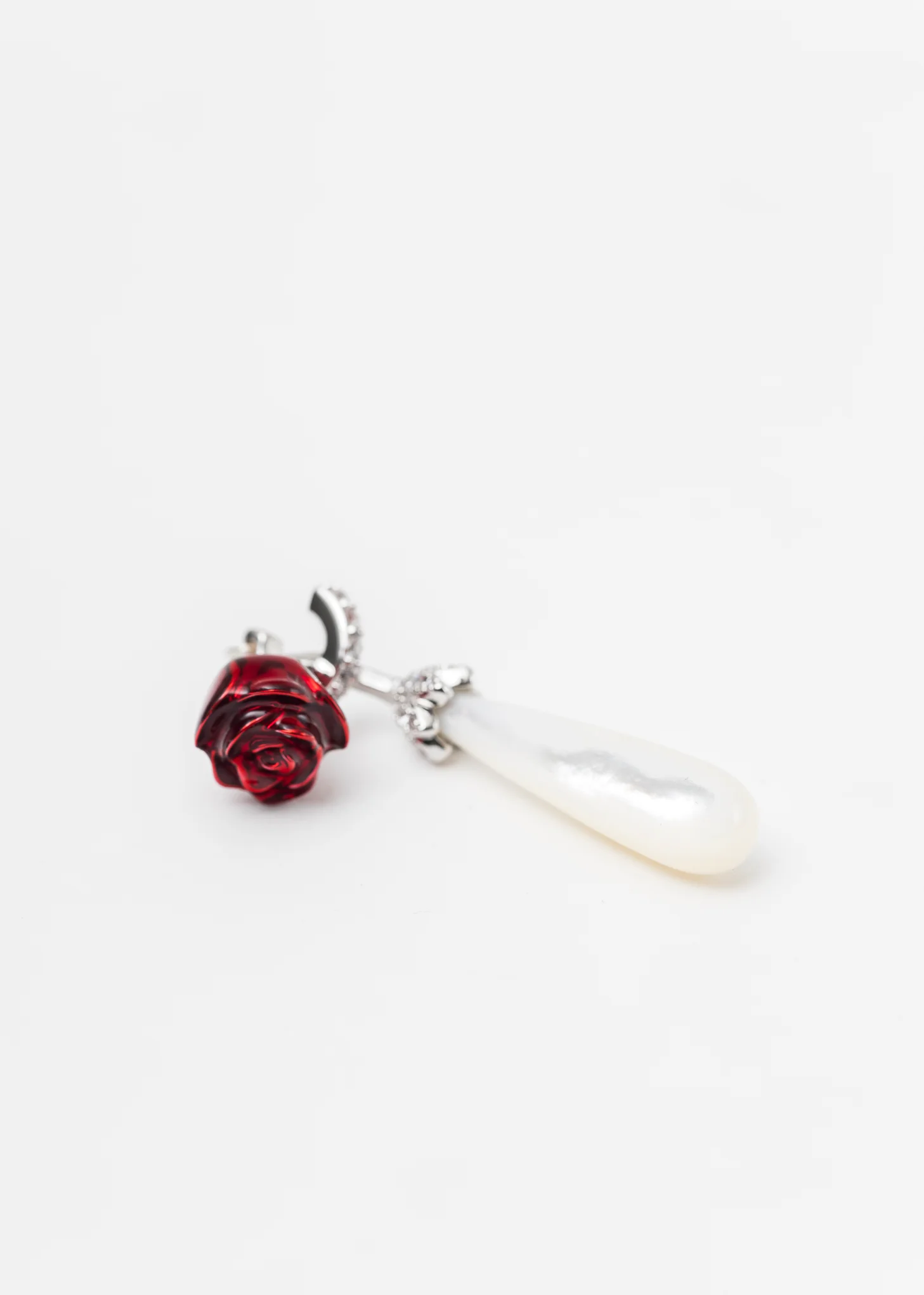 Silver Rose Necklace - Image 4