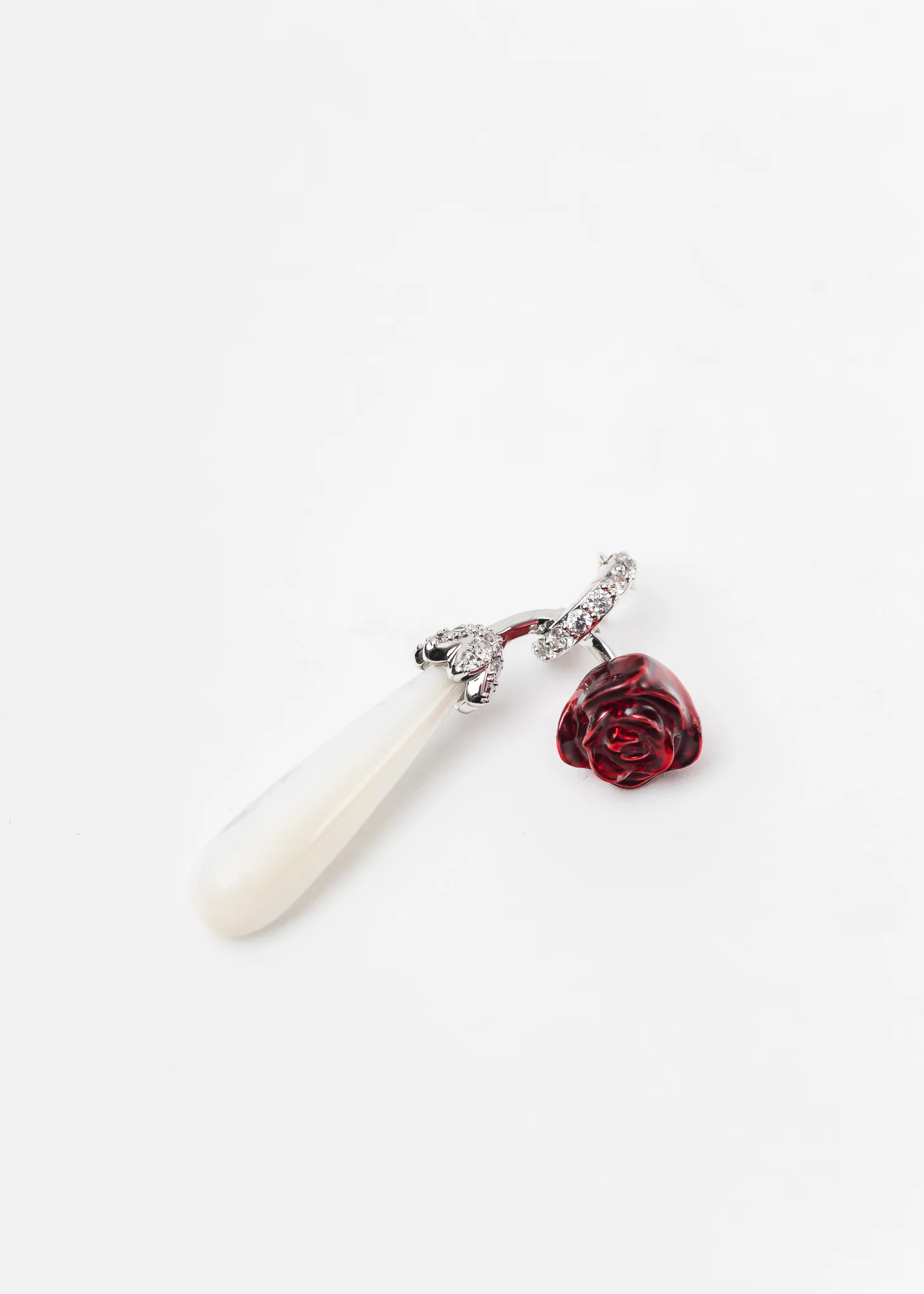 Silver Rose Necklace - Image 5