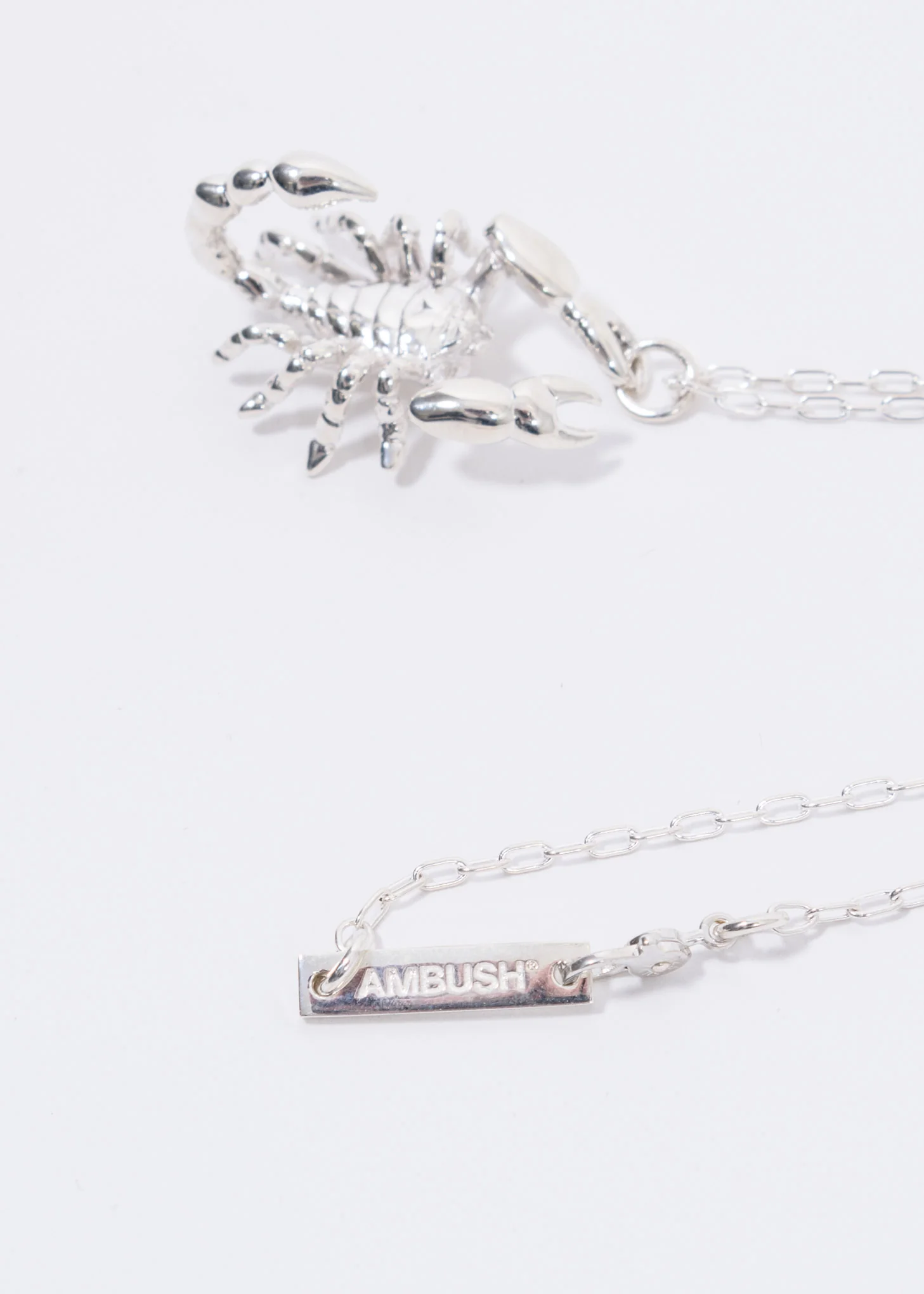 Silver Scorpion Charm Necklace - Image 2