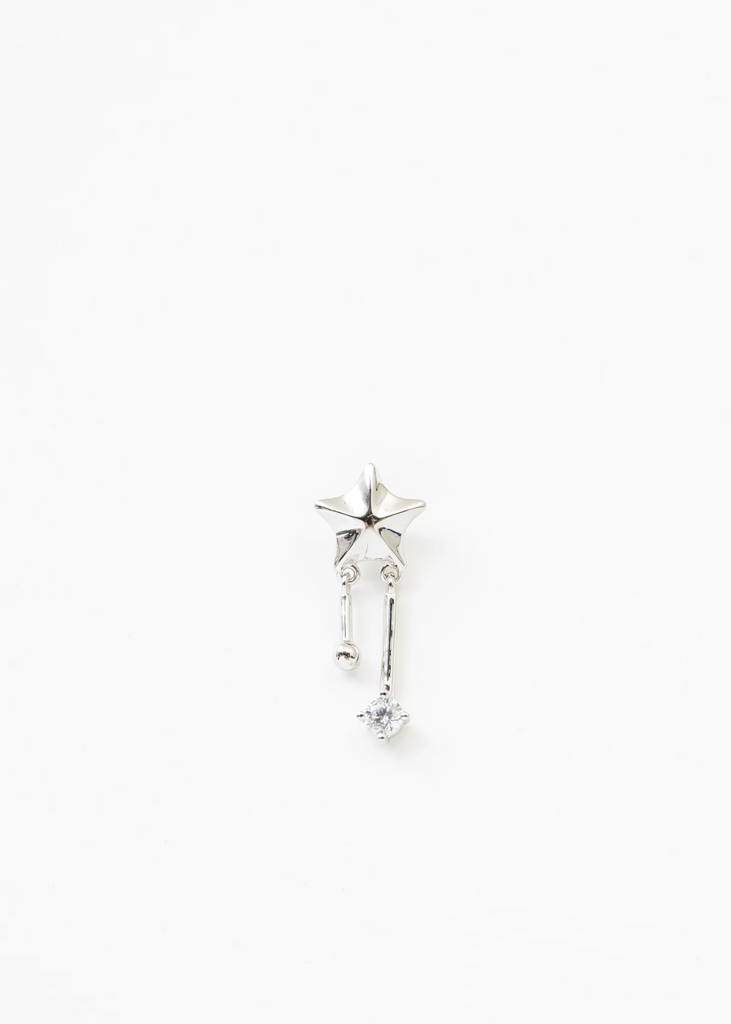 Silver Shooting Star Earring  - Single