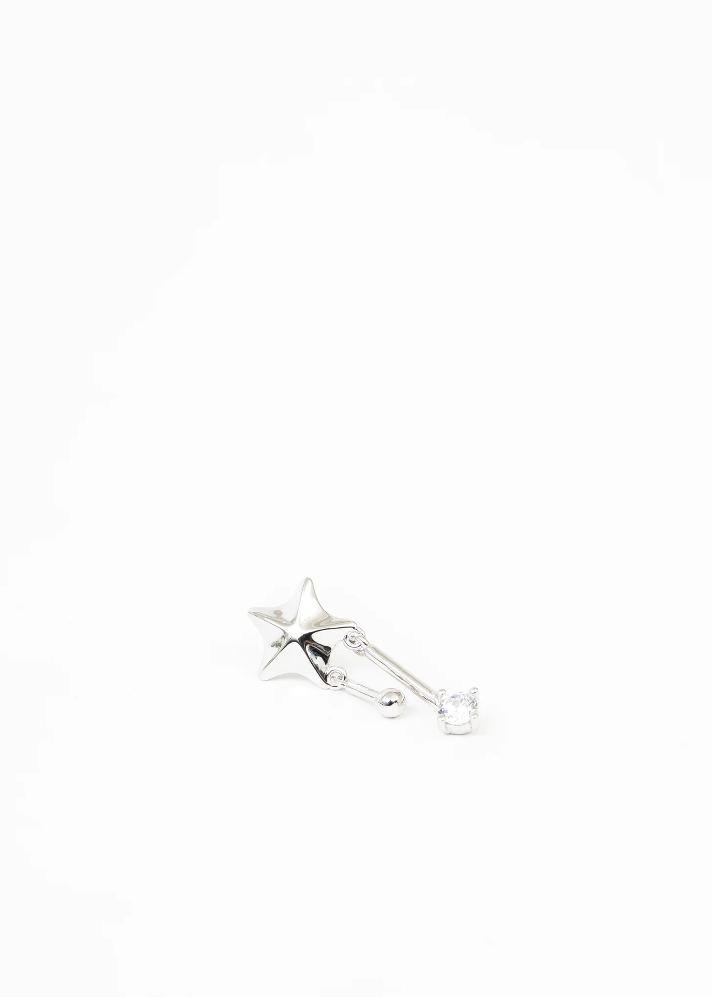 Silver Shooting Star Earring  - Single - Image 4