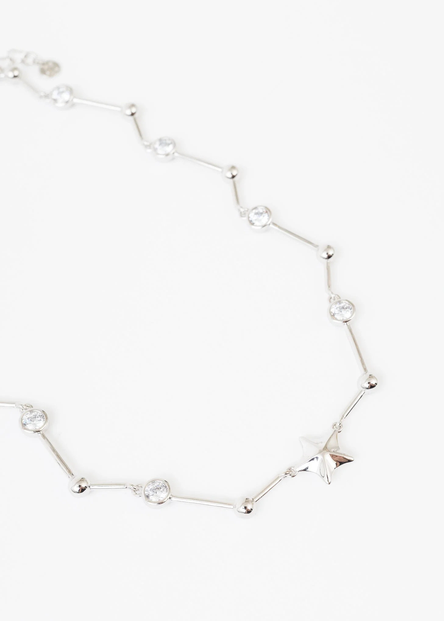 Silver Shooting Stars Necklace