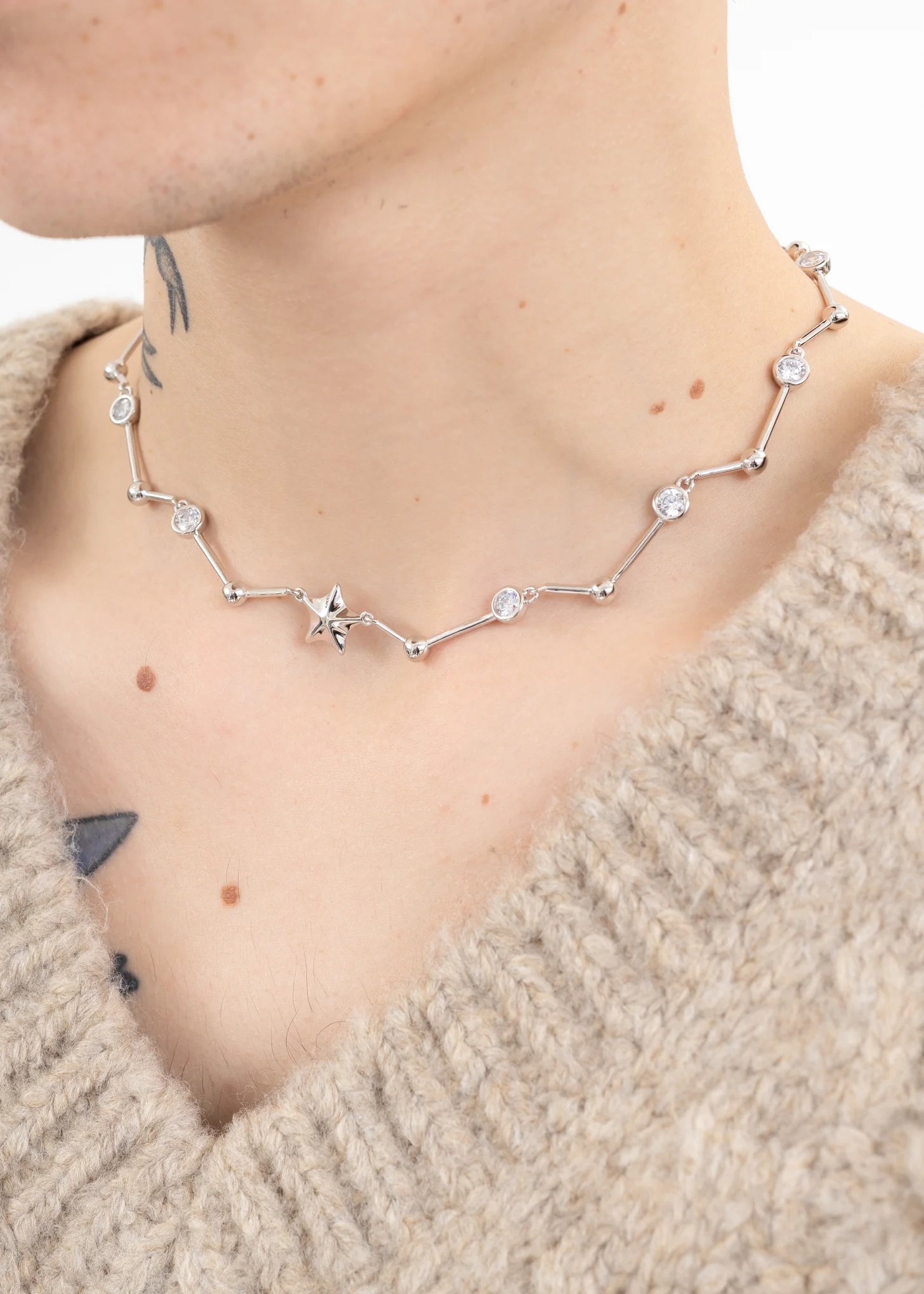 Silver Shooting Stars Necklace - Image 2