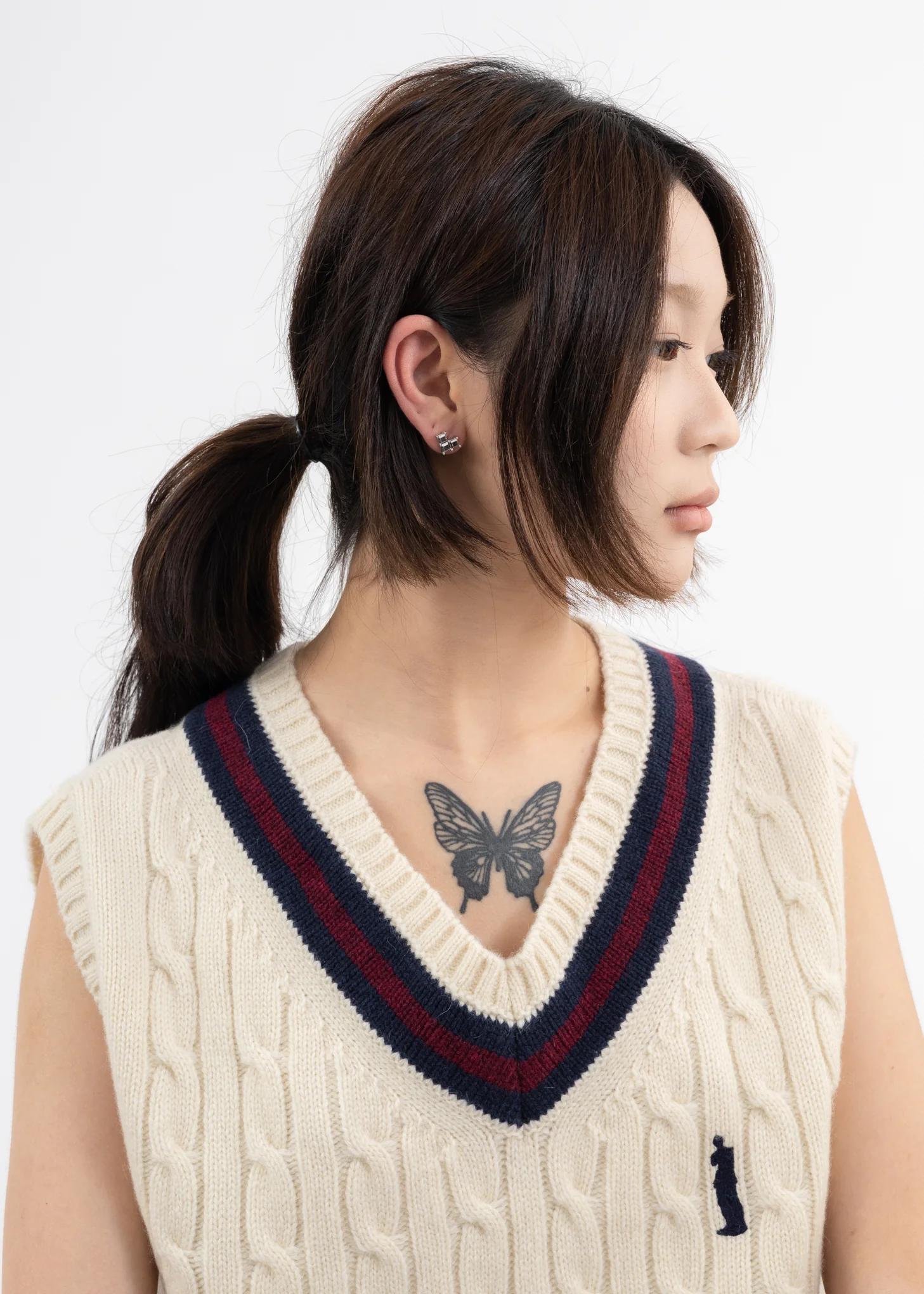 Silver Single Heart Earring - Single - Image 4