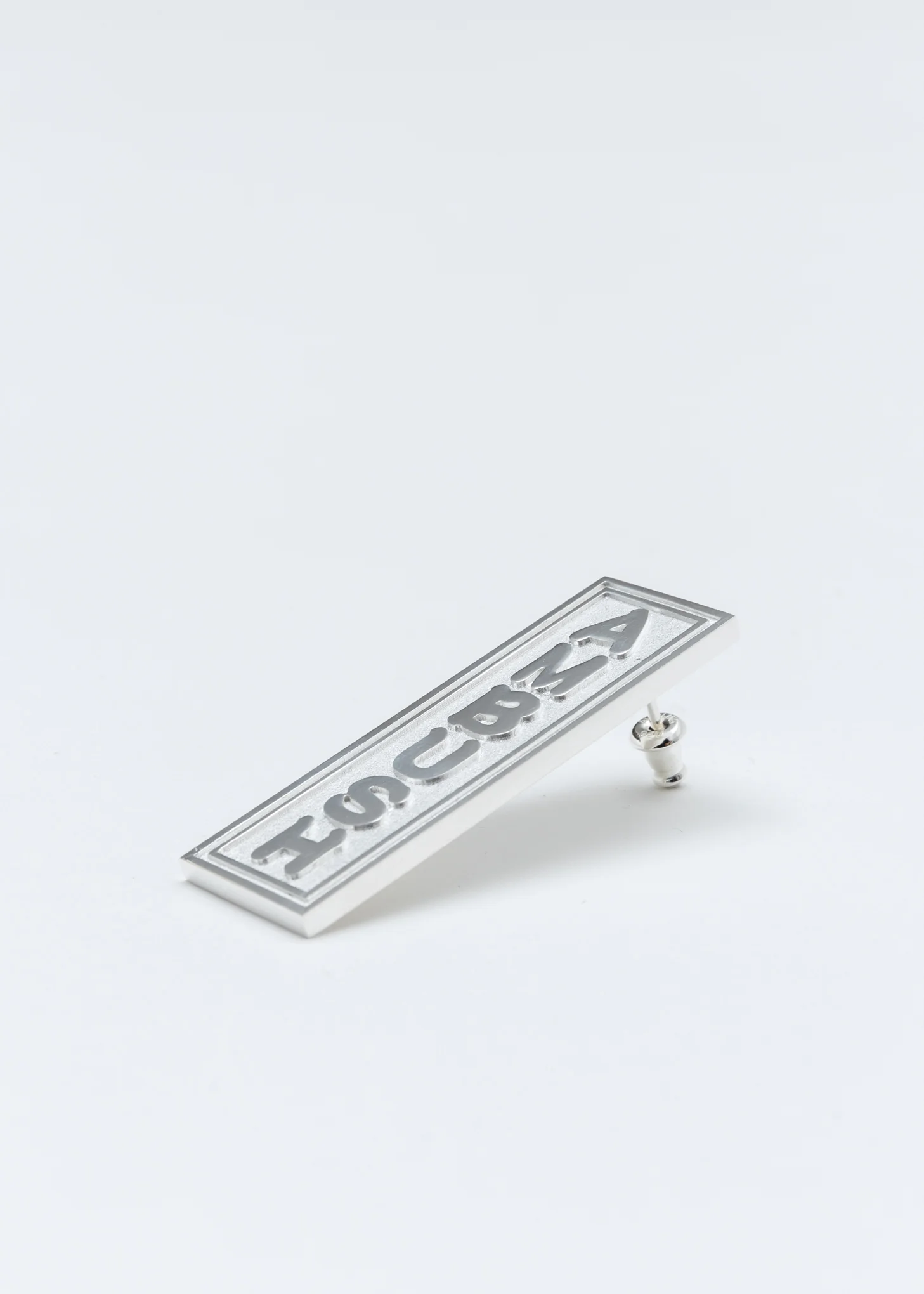 Silver Single Ofuda Earring - Image 4