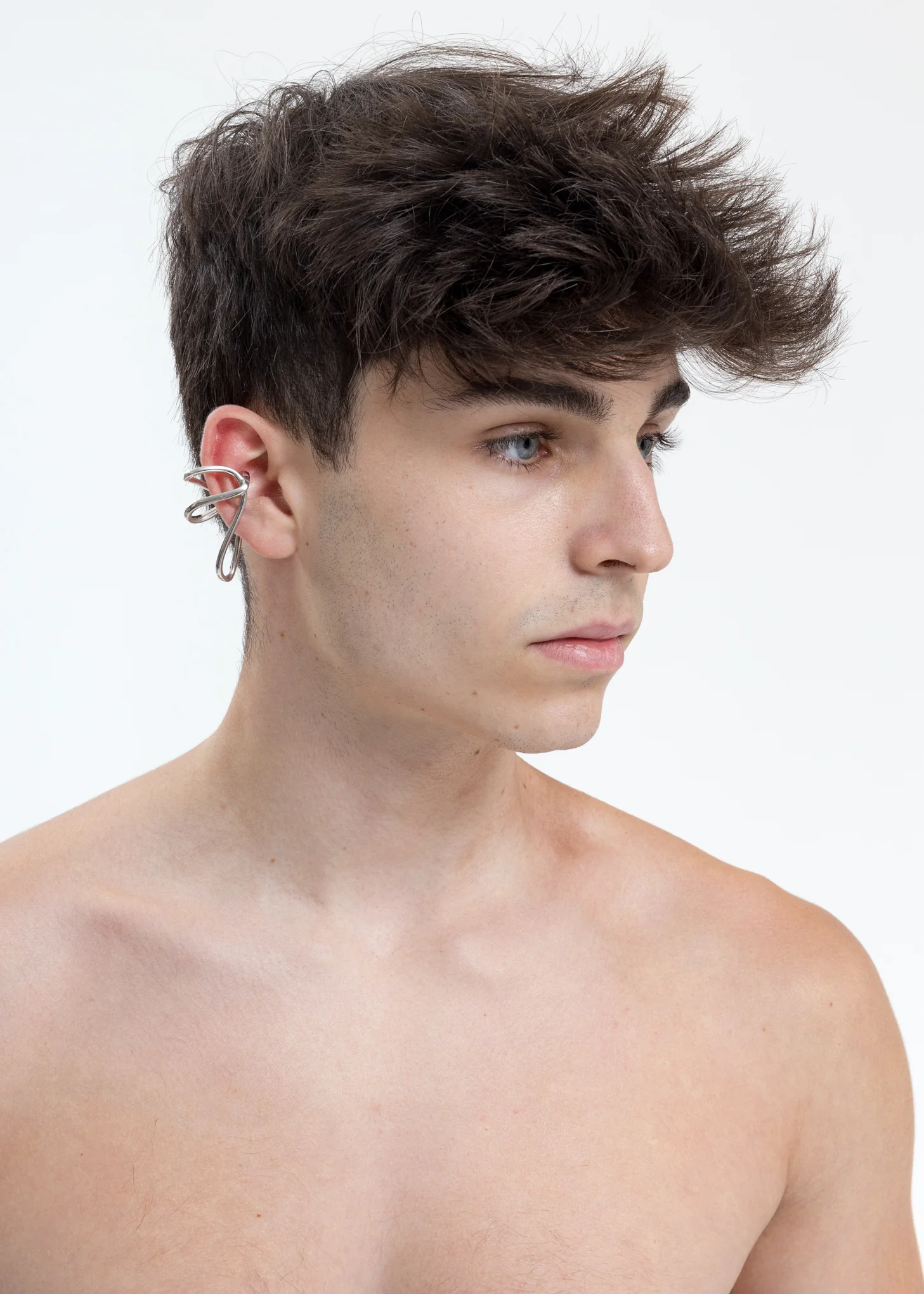 Silver Space Warp Ear Cuff - Image 4