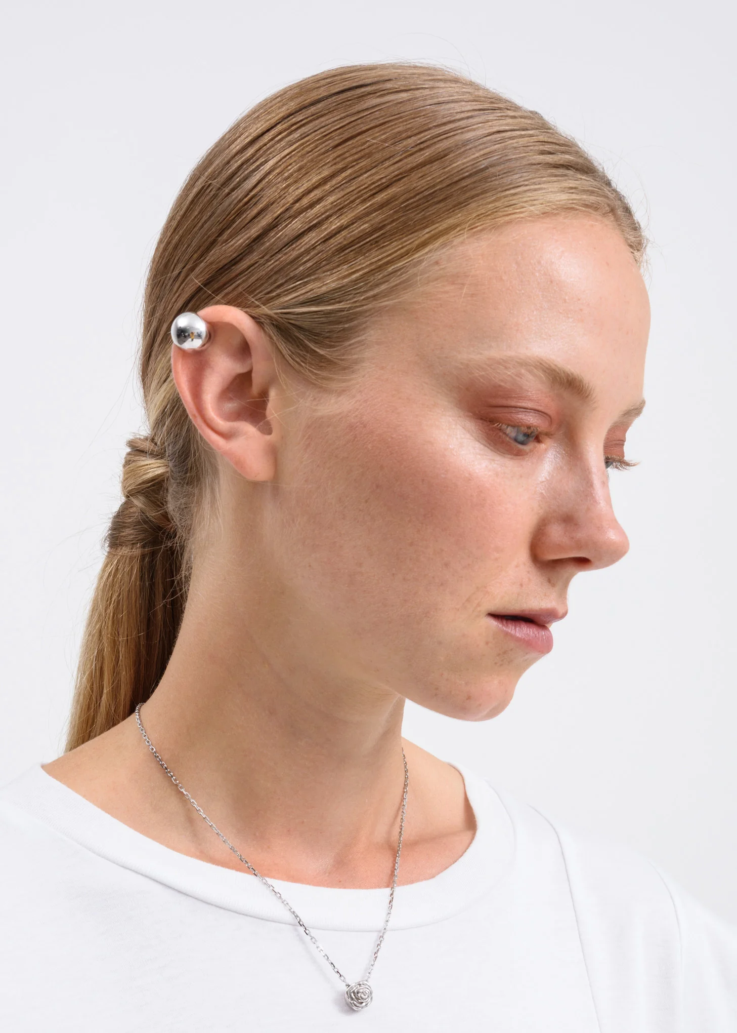 Silver Sphere 15 Ear Cuff - Image 2