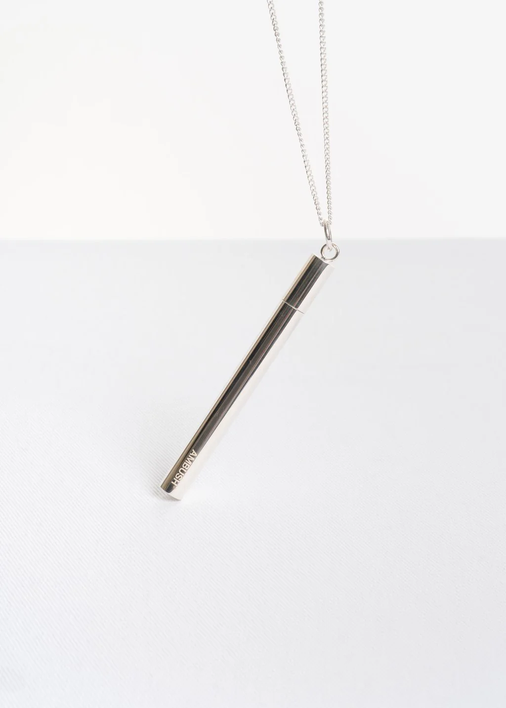 Silver SSS Cig Case Necklace