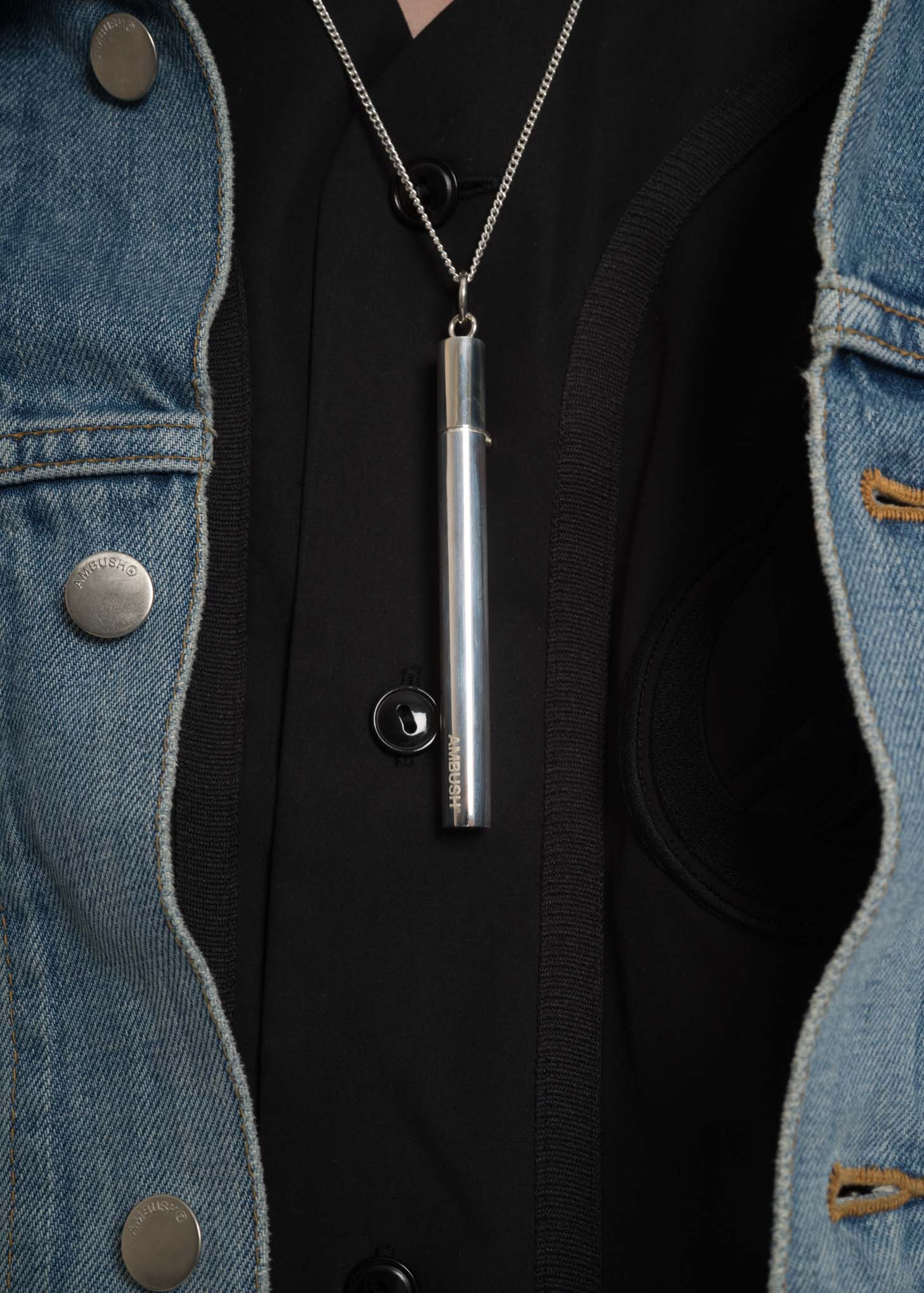 Silver SSS Cig Case Necklace - Image 3