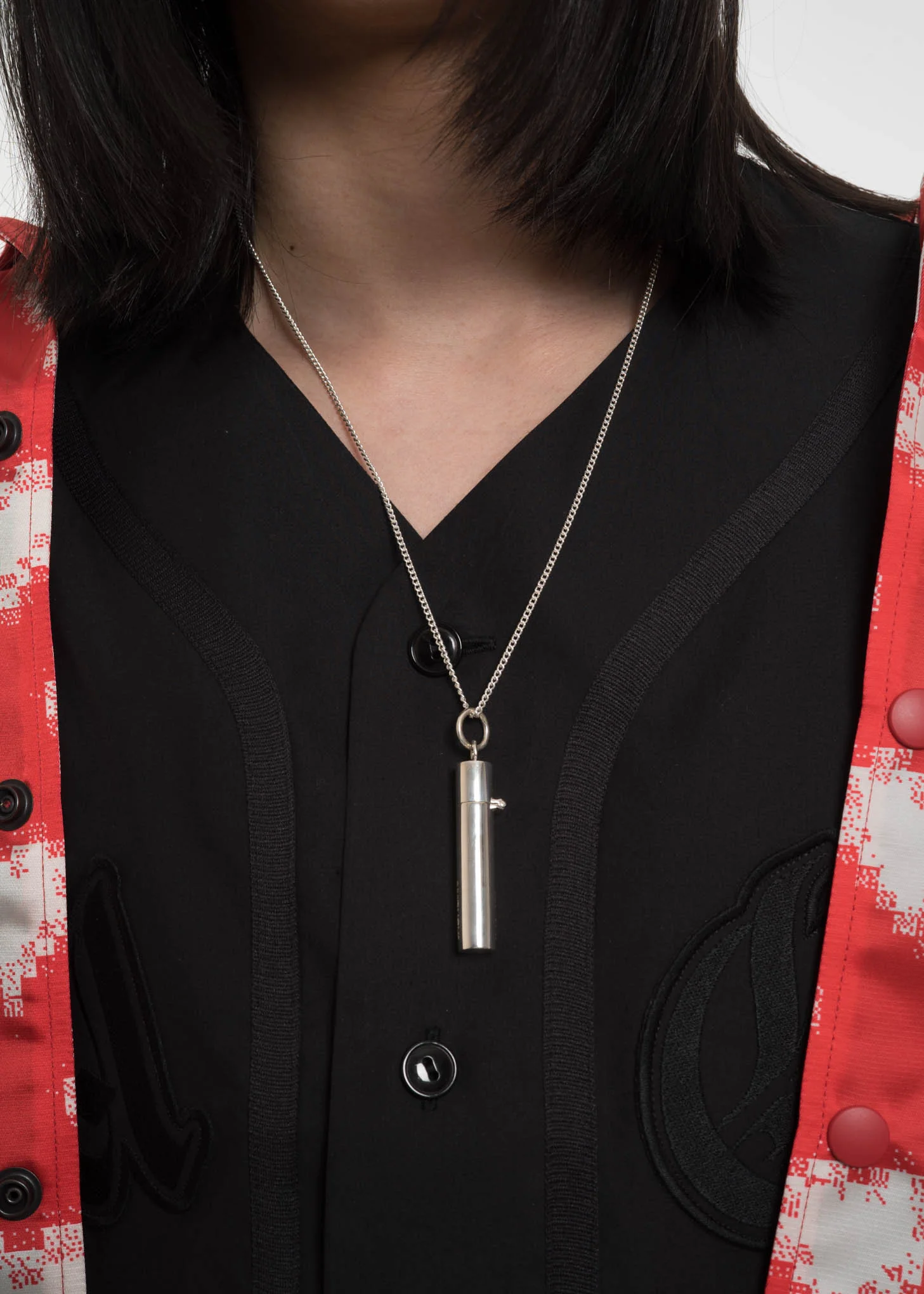Silver SSS Pill Necklace - Image 4