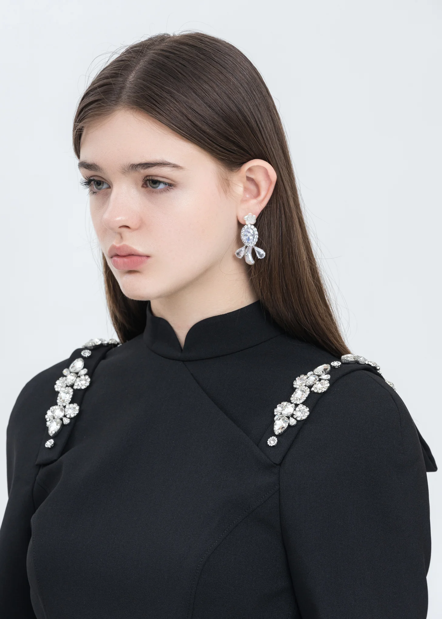 Silver Star and Moon Pearling Earring (Right) - Image 5