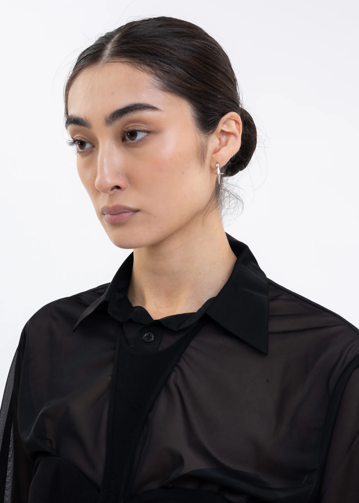 Silver STAR Earring - Single - Image 2