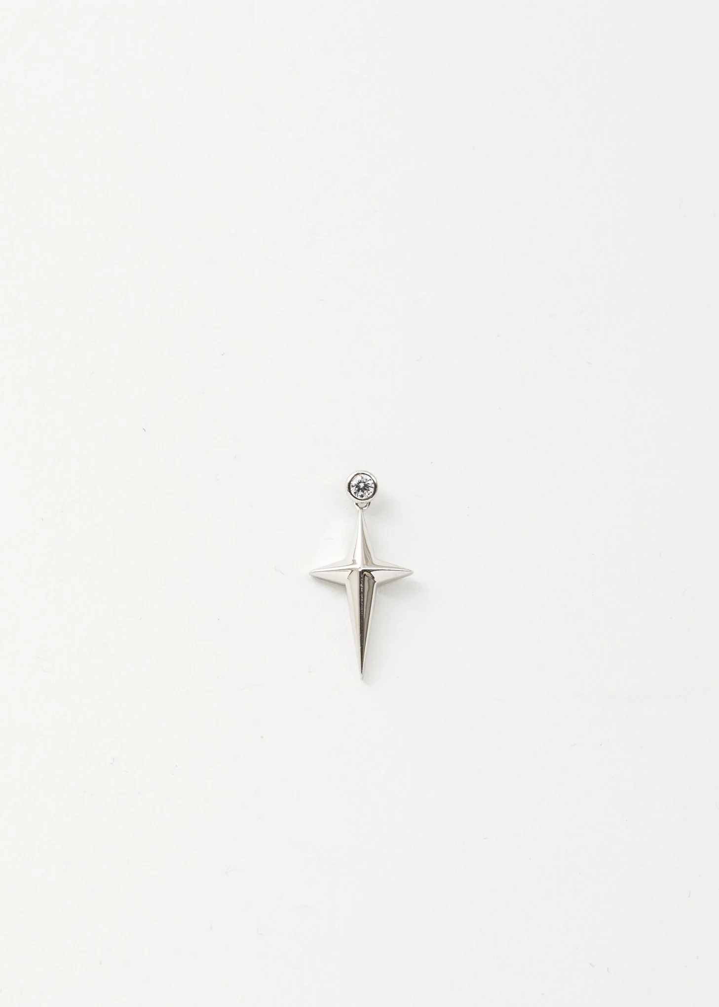 Silver STAR Earring - Single - Image 4