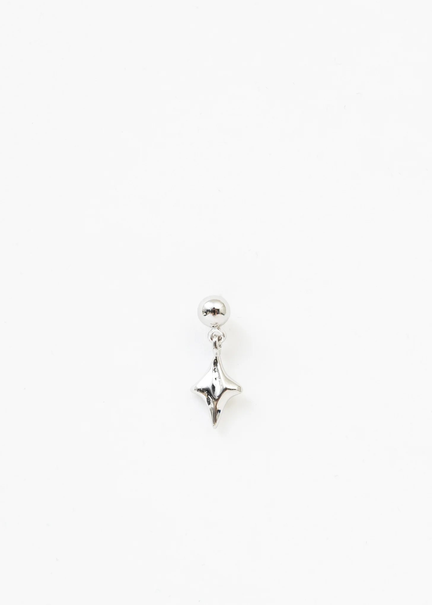 Silver Little Star Earring - Single