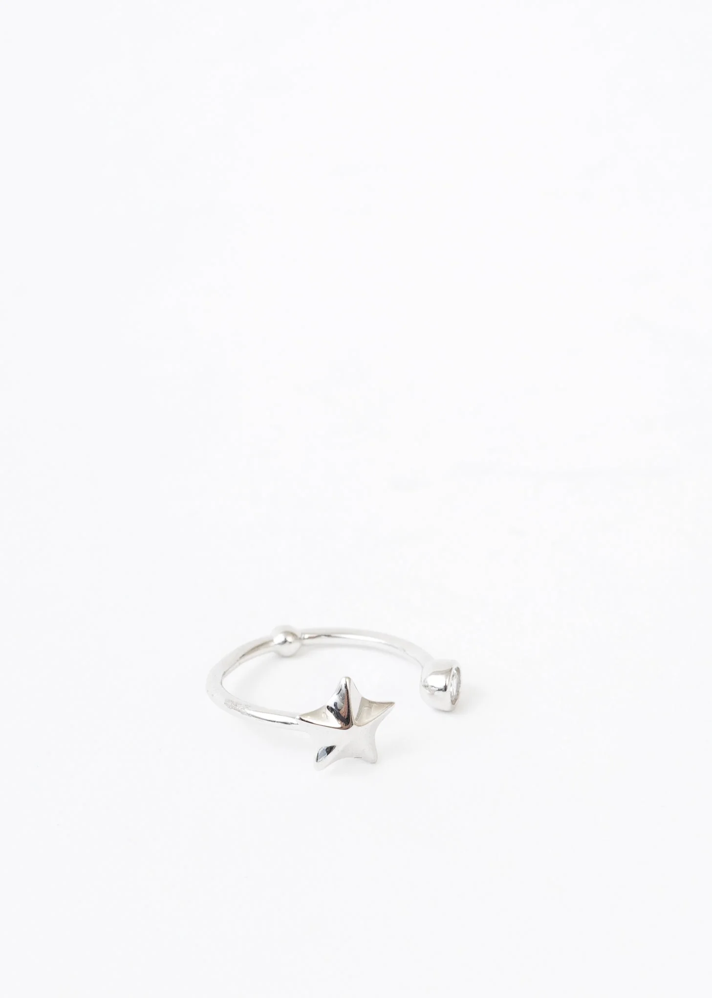 Silver Star Hood Ring