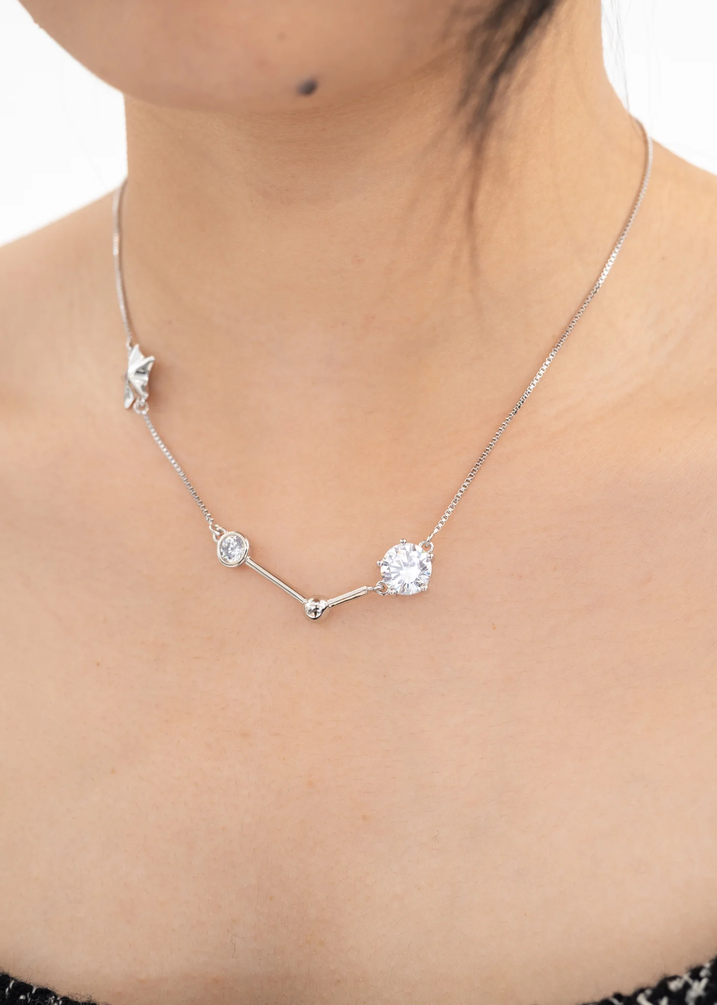 Silver Star Light  Necklace - Image 2