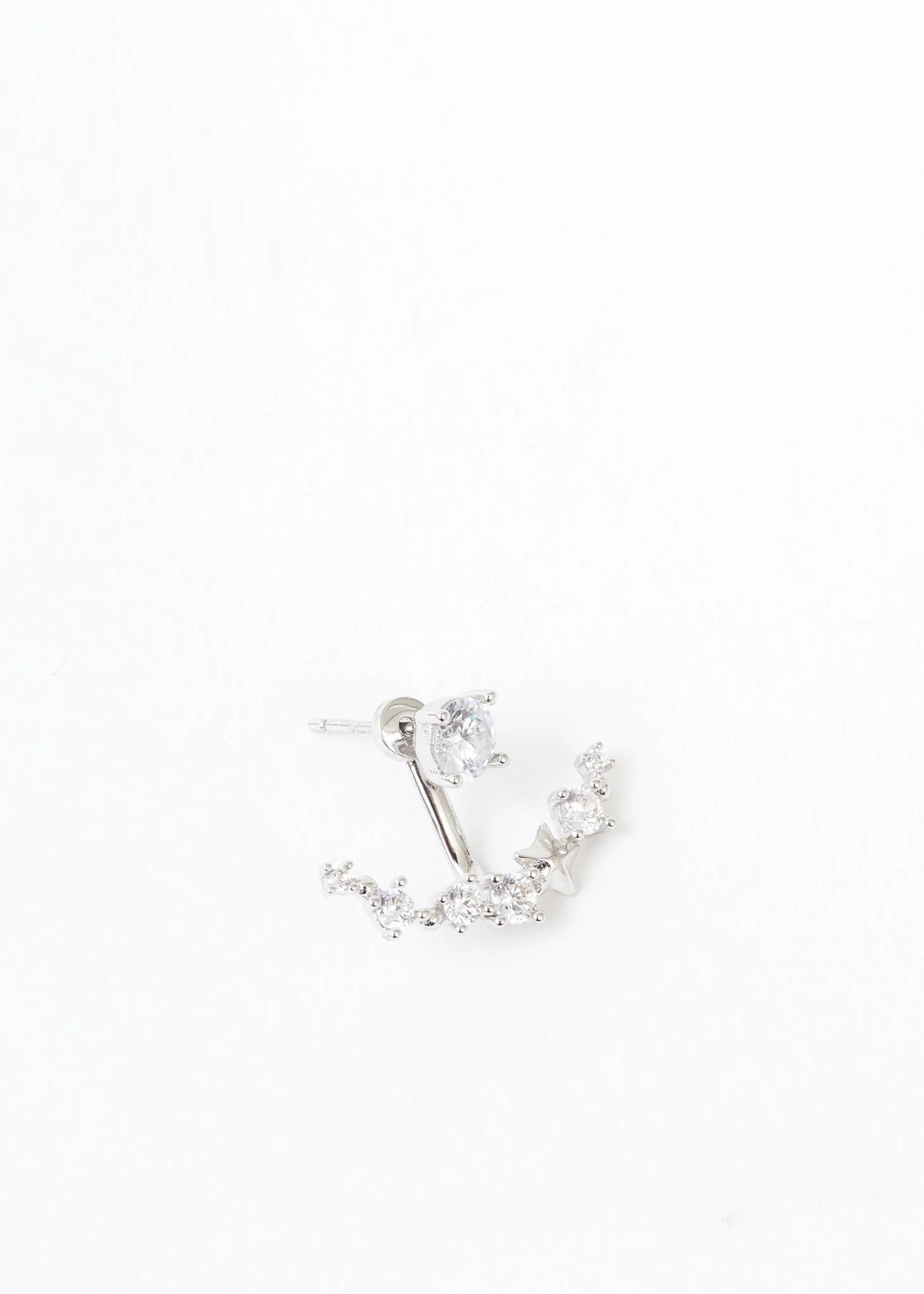 Silver Star Ship Earring  - Single - Image 4