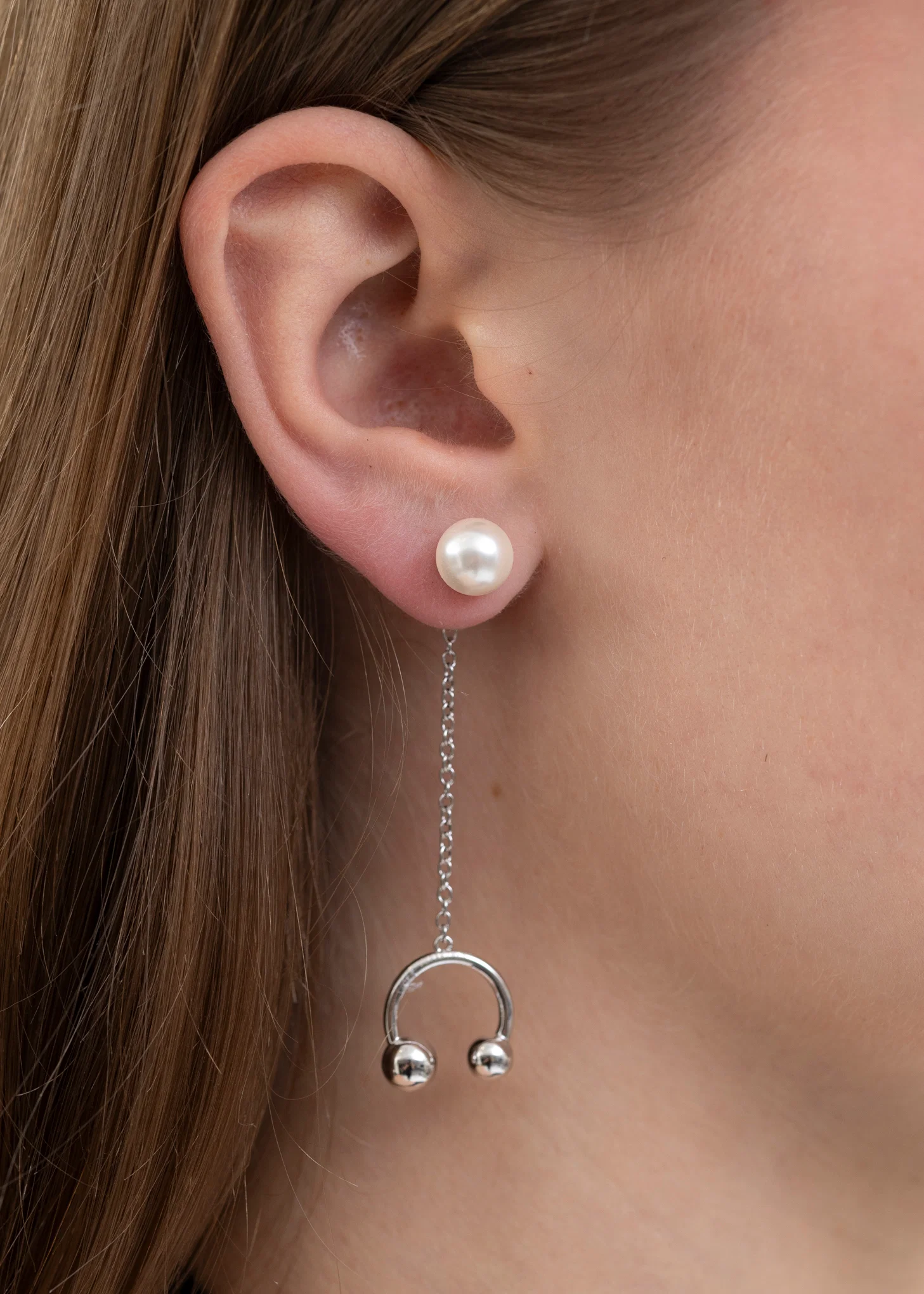 Silver STAR SINGEL  Earring - Single - Image 3