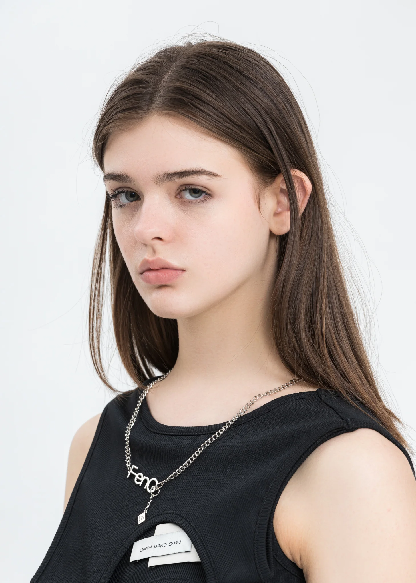 Silver Steel Feng Necklace - Image 4