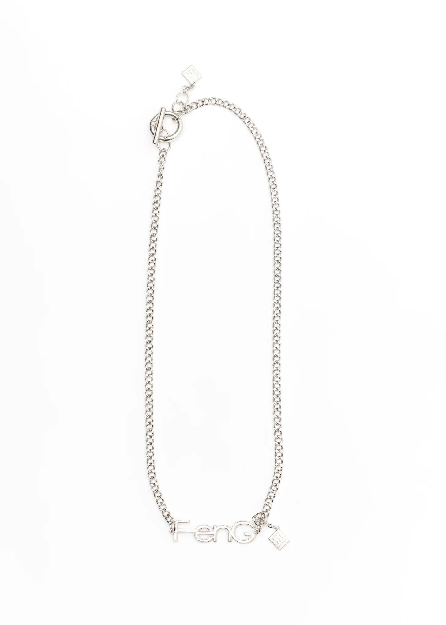 Silver Steel Feng Necklace