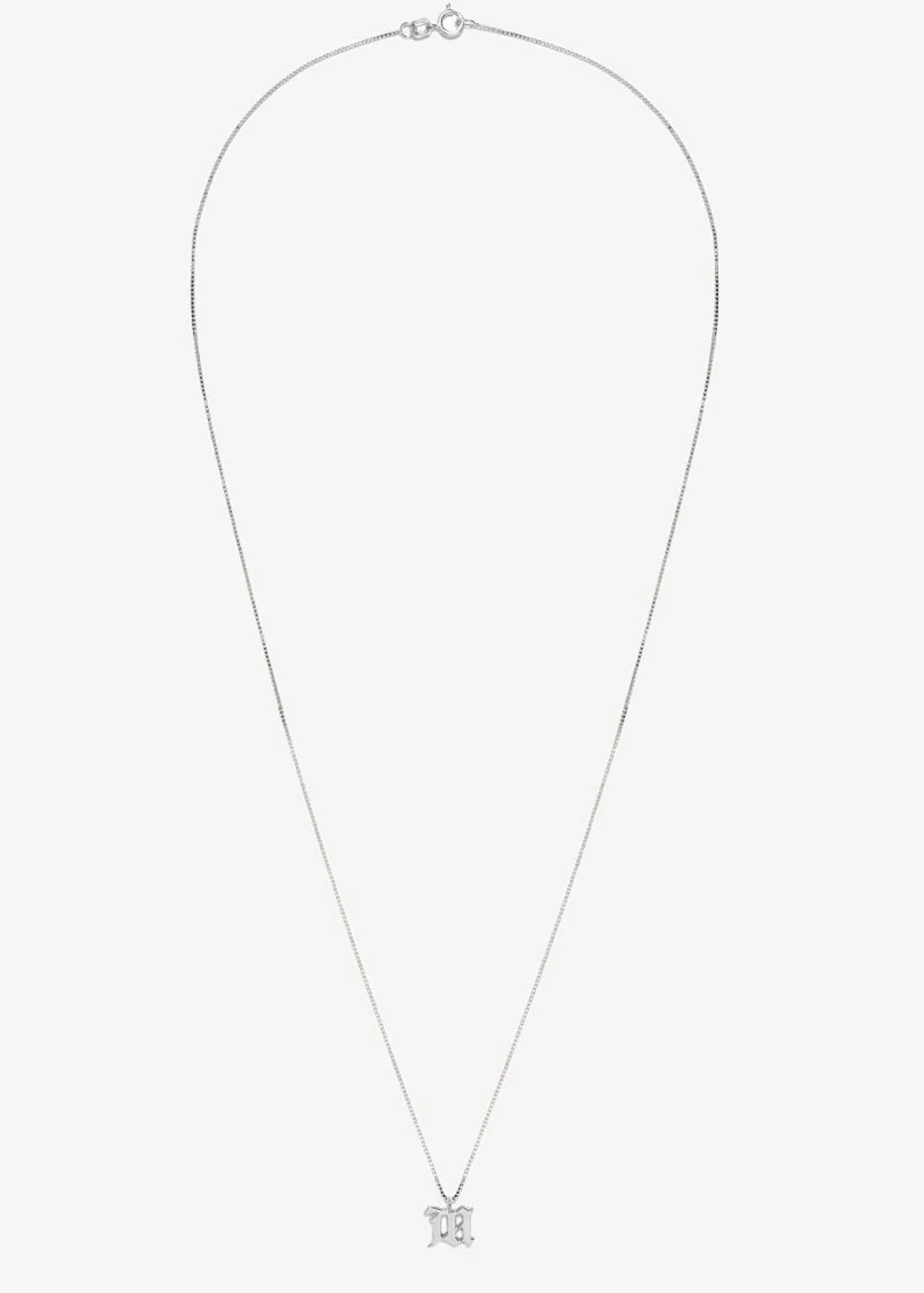 SILVER THE M NECKLACE