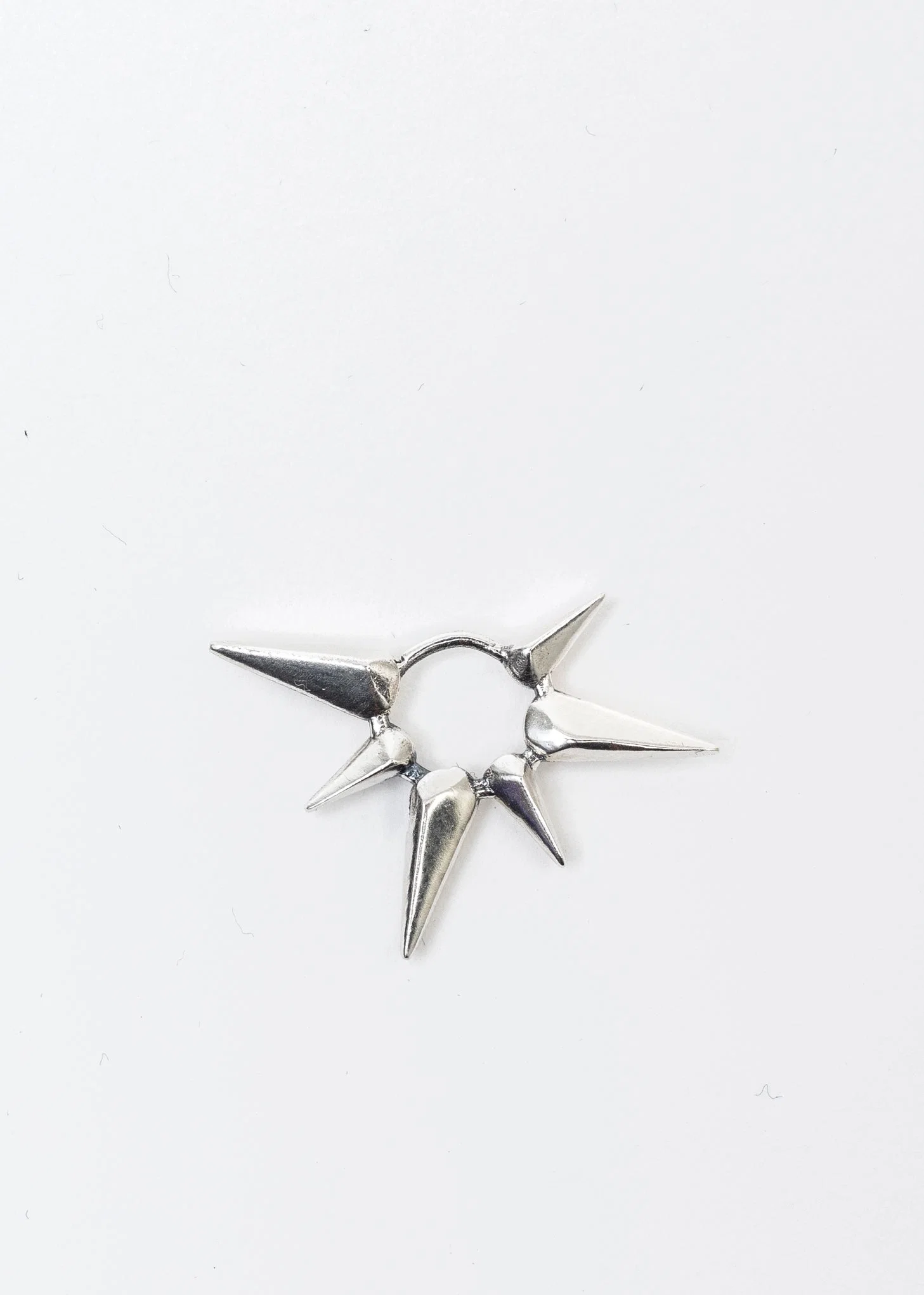 SILVER THORN EARRING